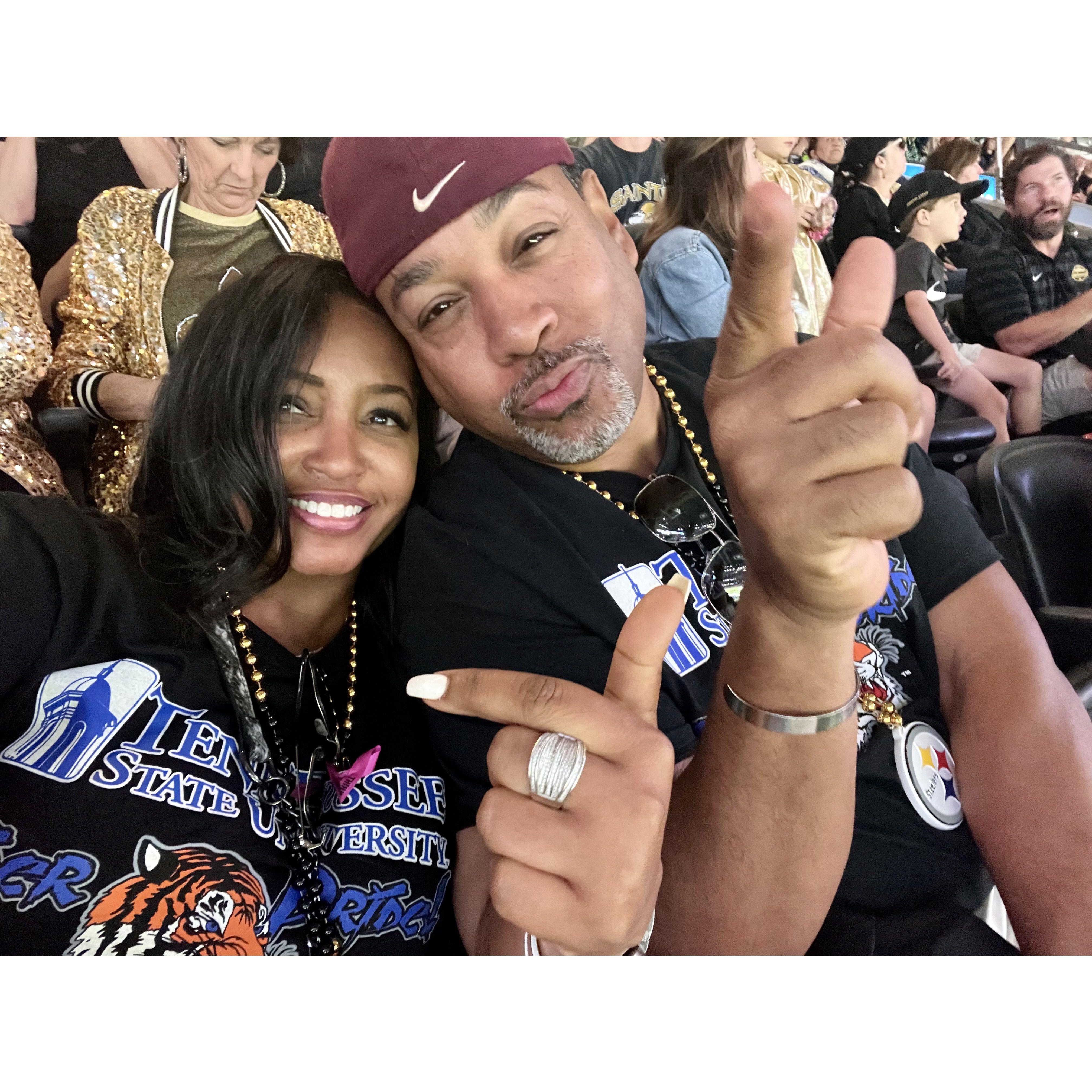 Repping the Blue Tigers (TSU)!