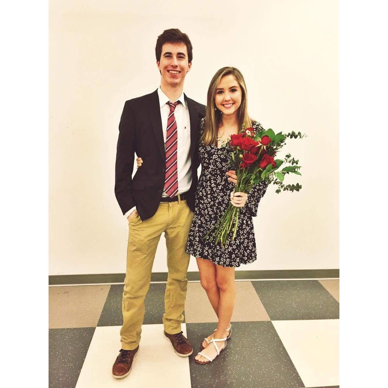 After Joey lavaliered me for Delta Tau Delta.