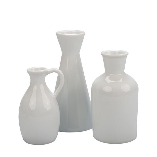 Ceramic Porcelain Vases, Set of 3