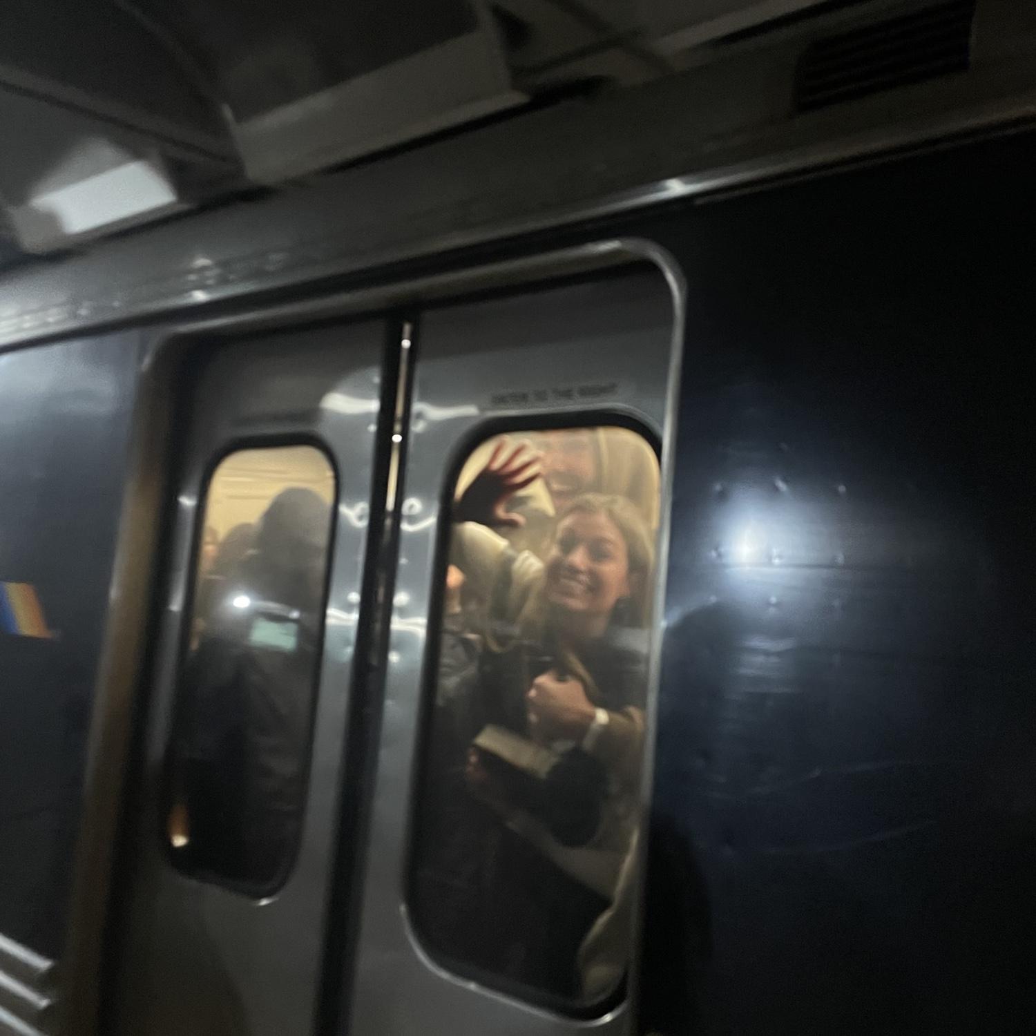 1/4/2025- Photo from MARTA train in downtown Atlanta on the way to Passion Conference at Mercedes Benz Stadium.