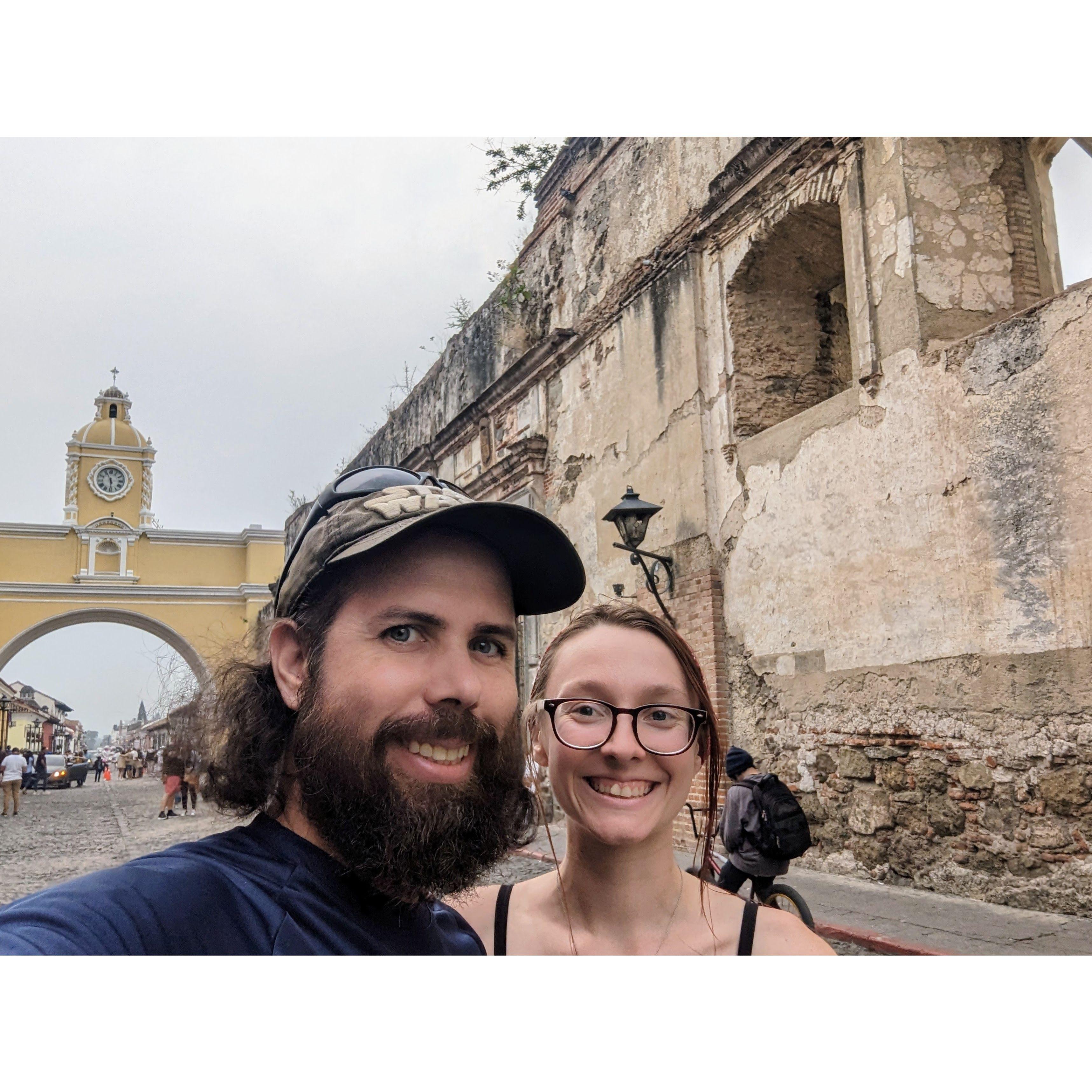 From our trip to Guatemala in the summer of 2023, this was Dale's first international trip. This photo was taken in Antigua, Guatemala.