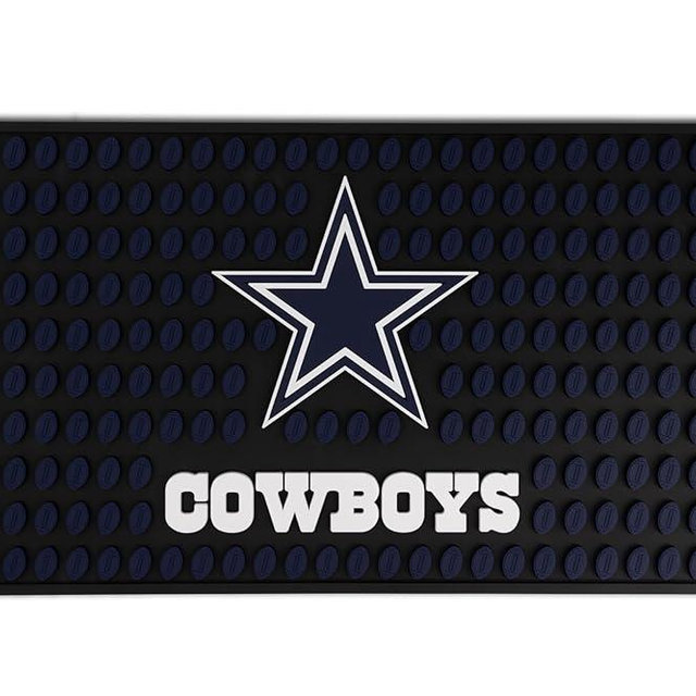 The Memory Company Officially Licensed NFL Bar Mat - Non-Slip Rubber Heavy-Duty, for Countertop & Home Bar, Large 19” x 11”