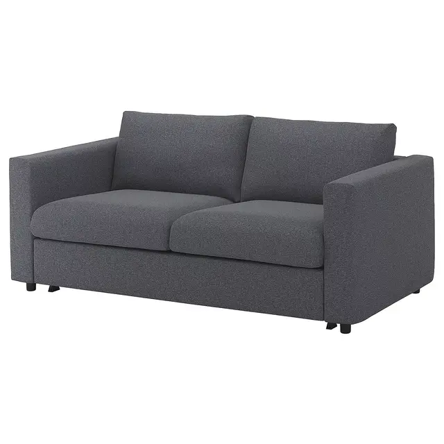FINNALA Sleeper sofa, Gunnared medium gray