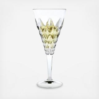 Enigma Collection White Wine Stem Glasses, Set of 6