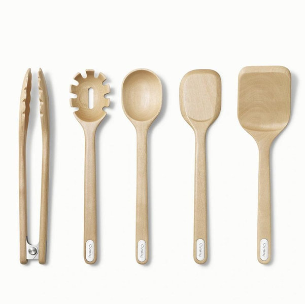 Caraway 5-Piece FSC-Certified Birch Wood Utensil Set