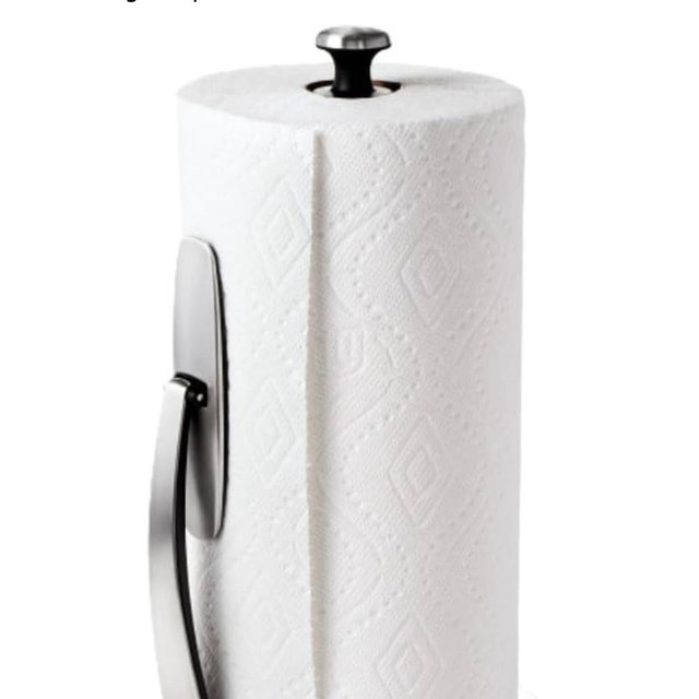 OXO Good Grips SimplyTear Paper Towel Holder - Stainless Steel (Silver & Black)