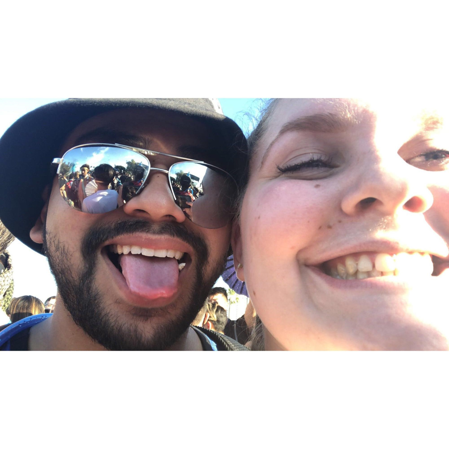August 2019: Our first rave together! ✨