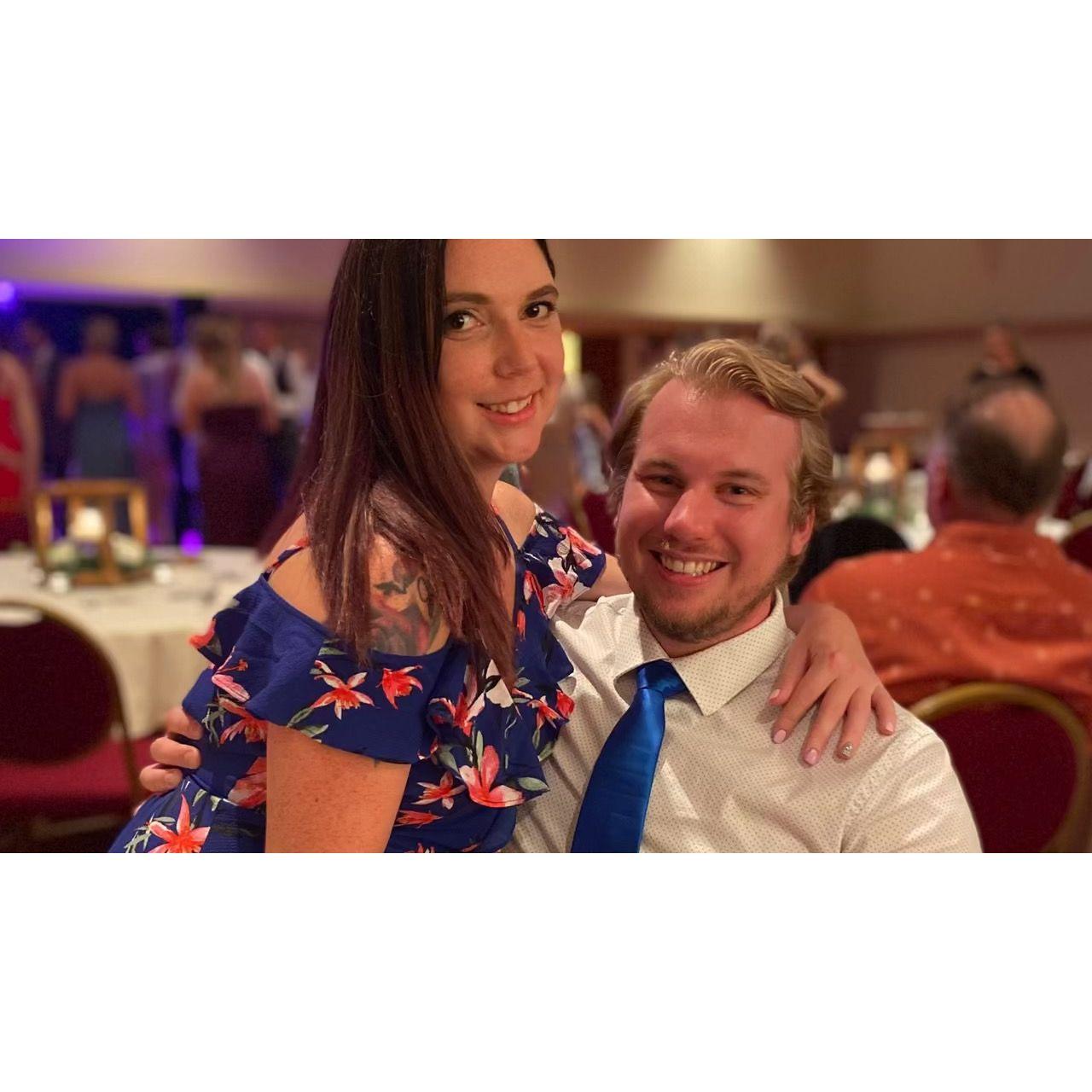 our first wedding together