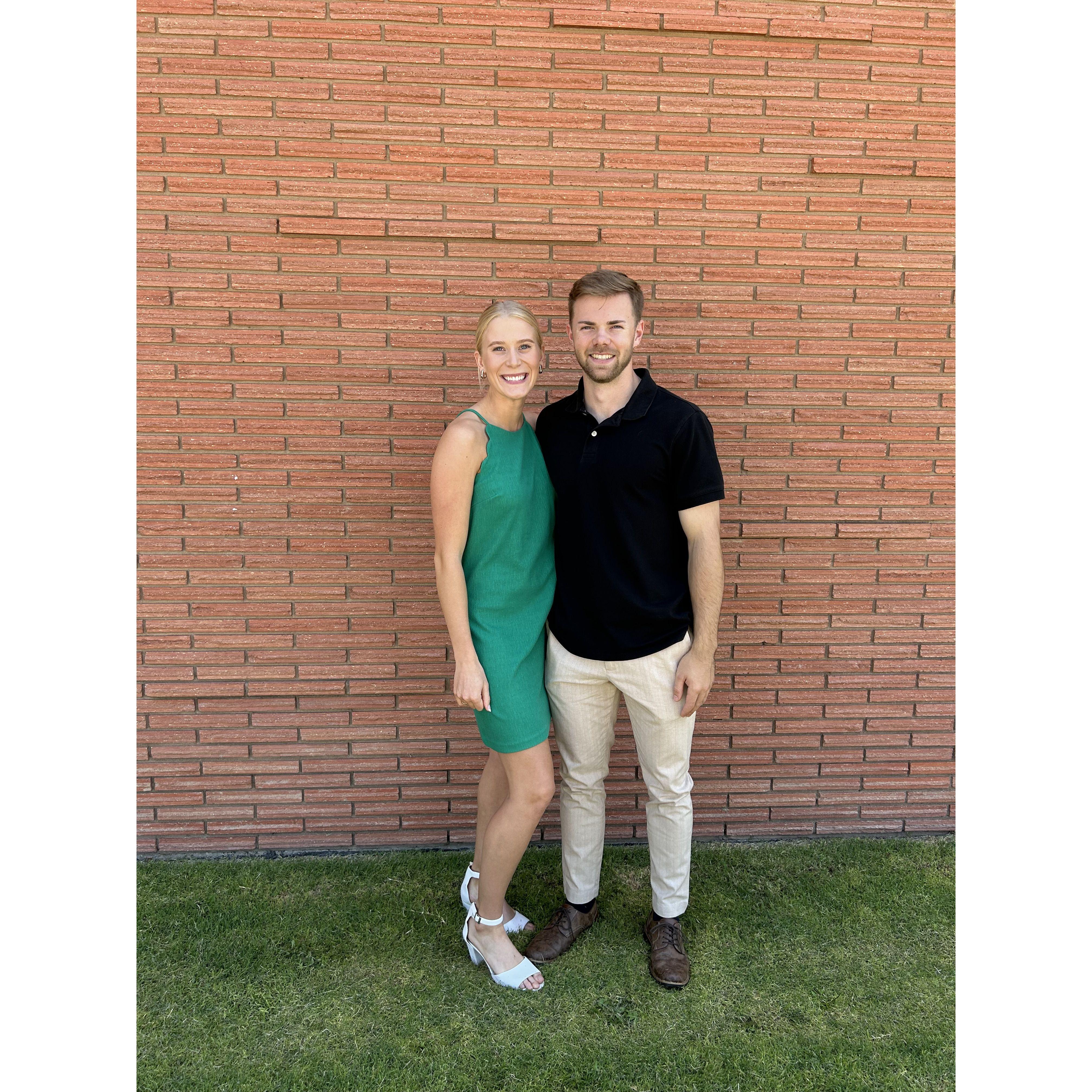 Micah's first time in Haviland... he liked it :) & met so many new faces at Brecken's home church