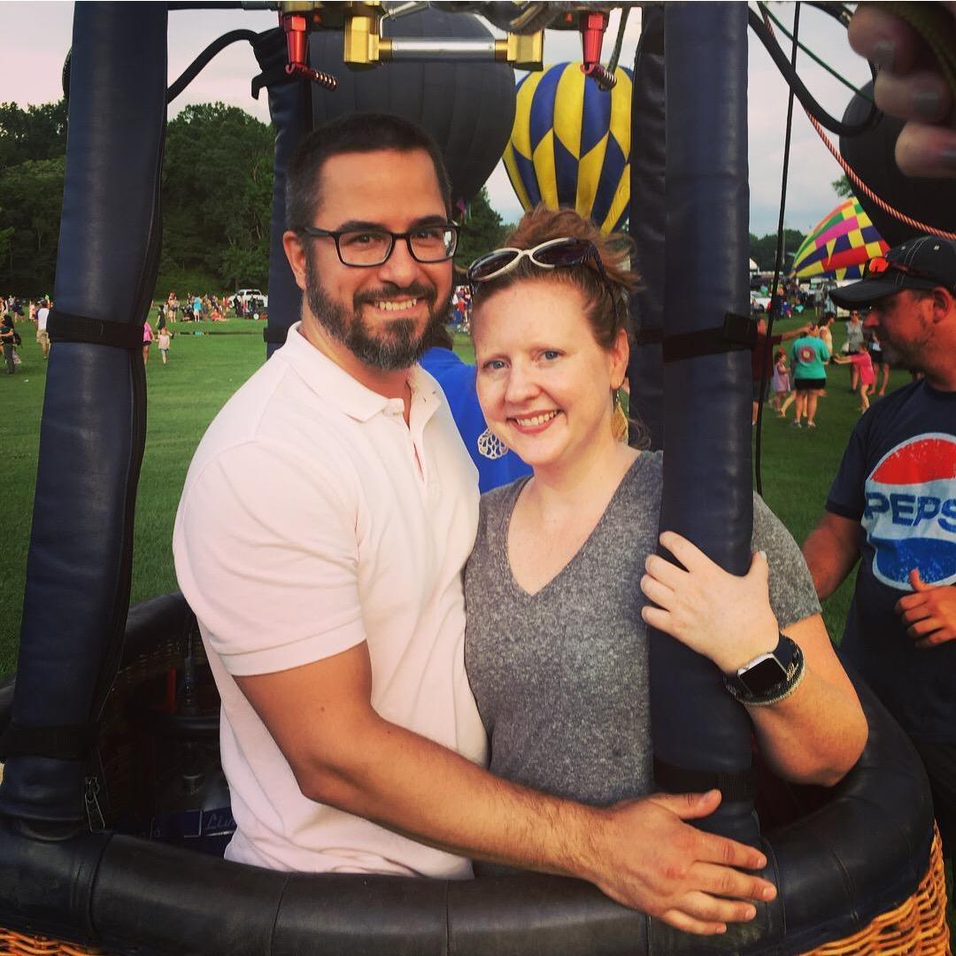 Right before he proposed Memorial Day Weekend 2018.