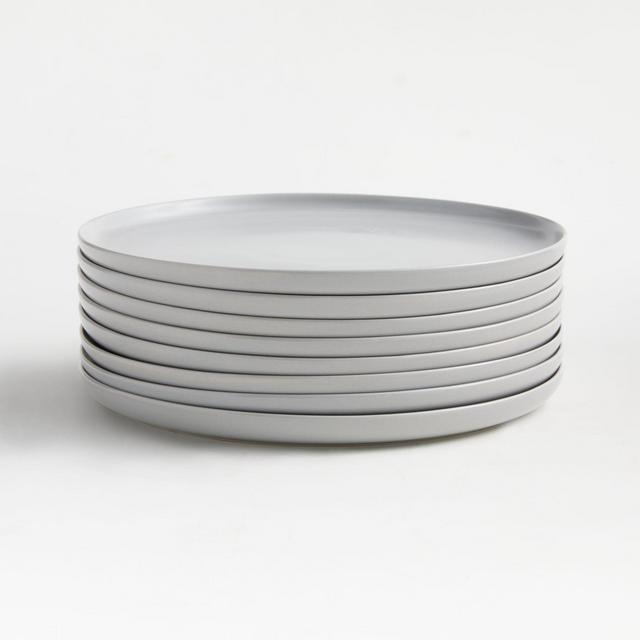 Wren Light Grey Salad Plates, Set of 8