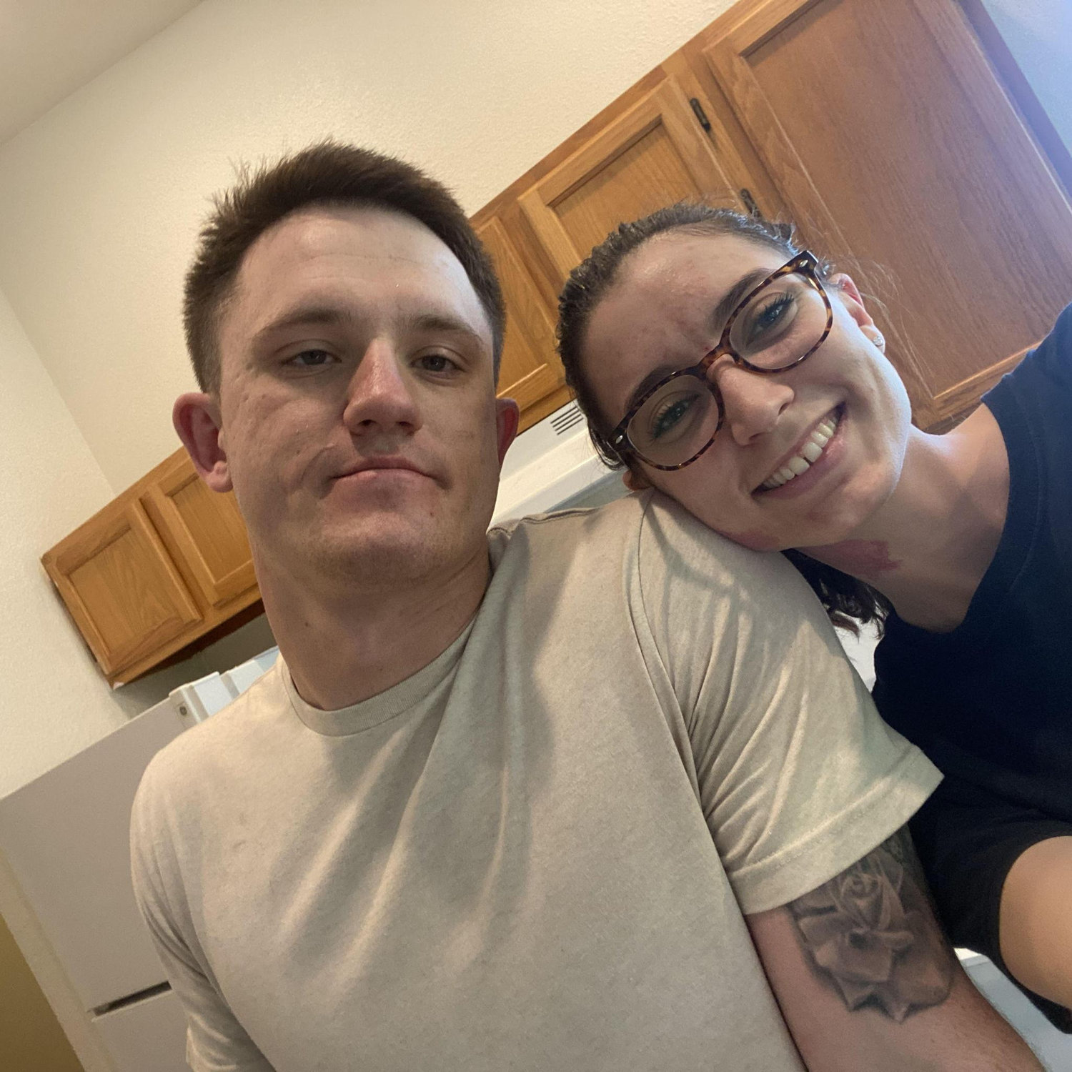 Our first picture together moving out of Amanda's WA apartment to move back to CA. (MAY 2022)