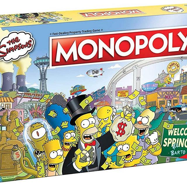 Monopoly The Simpsons Board Game | Based on Fox Series The Simpsons | Collectible Simpsons Merchandise | Themed Classic Monopoly Game