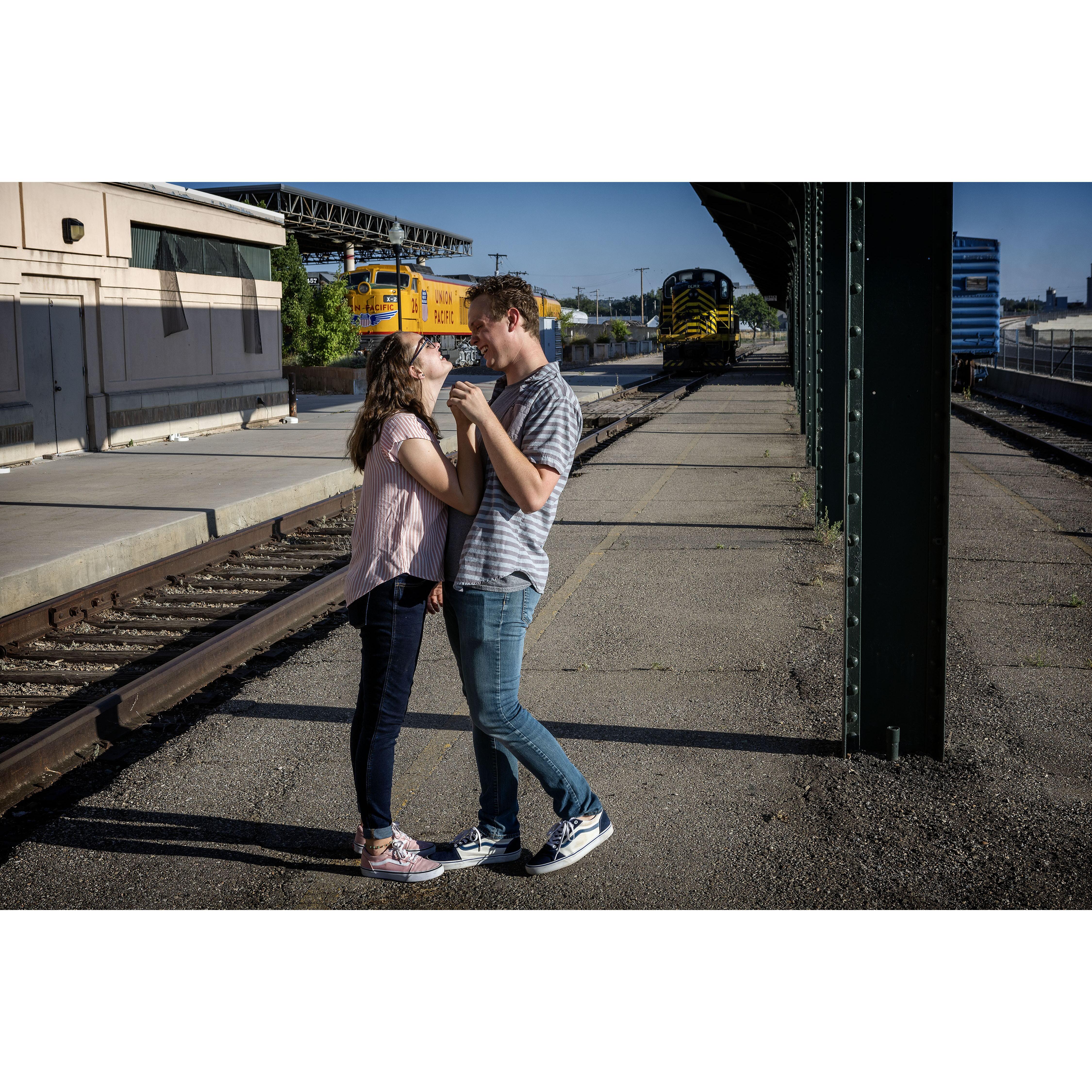 You know, after our last date before her mission we said goodbye at this train station. She gave me one last kiss, and I rode away. One of my sadder days, until I saw her again.