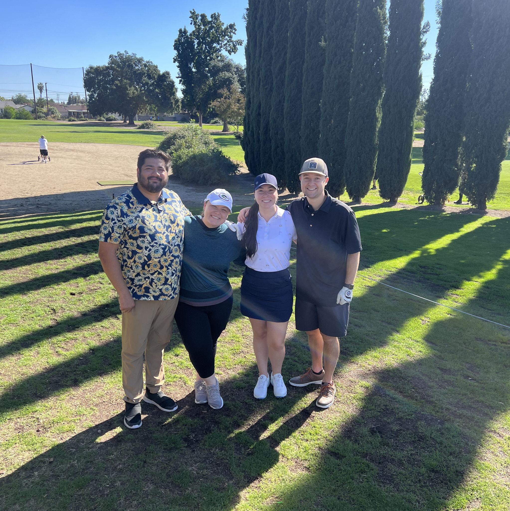 Golf day with Jenna's sister Paige and brother-in-law Franky.