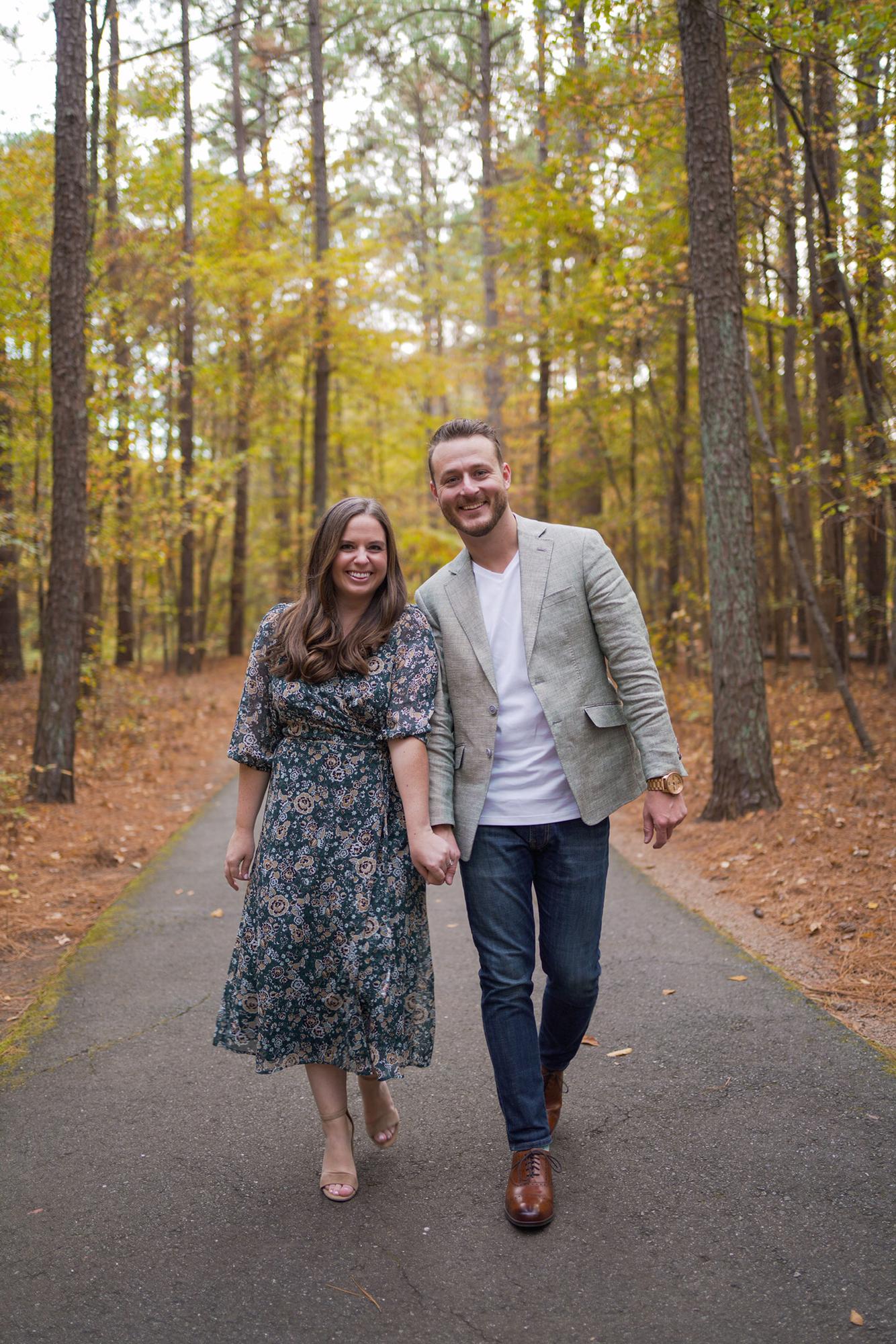 Here is some of our favorite engagement photos - at a local park where we live in North Carolina :)