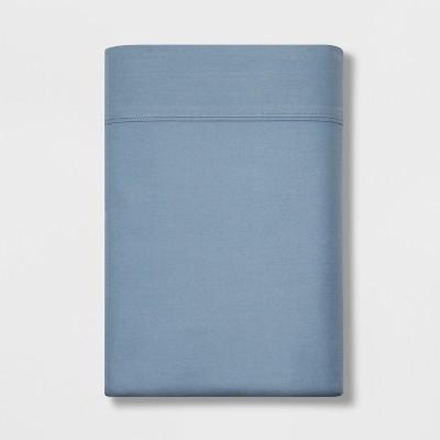 Queen 300 Thread Count Ultra Soft Flat Sheet Light Indigo - Threshold&#153;