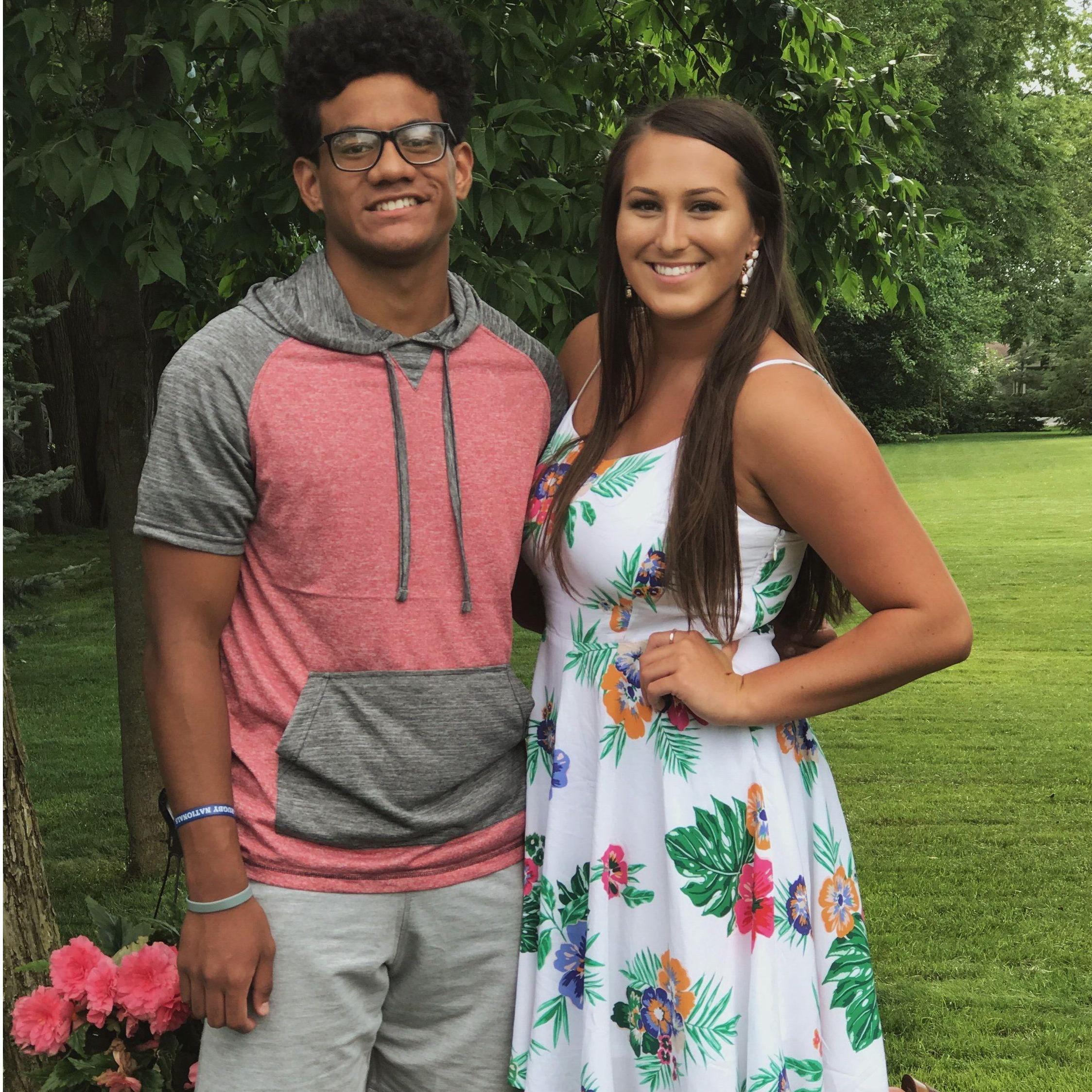 Our first photo we ever took together, 2017.