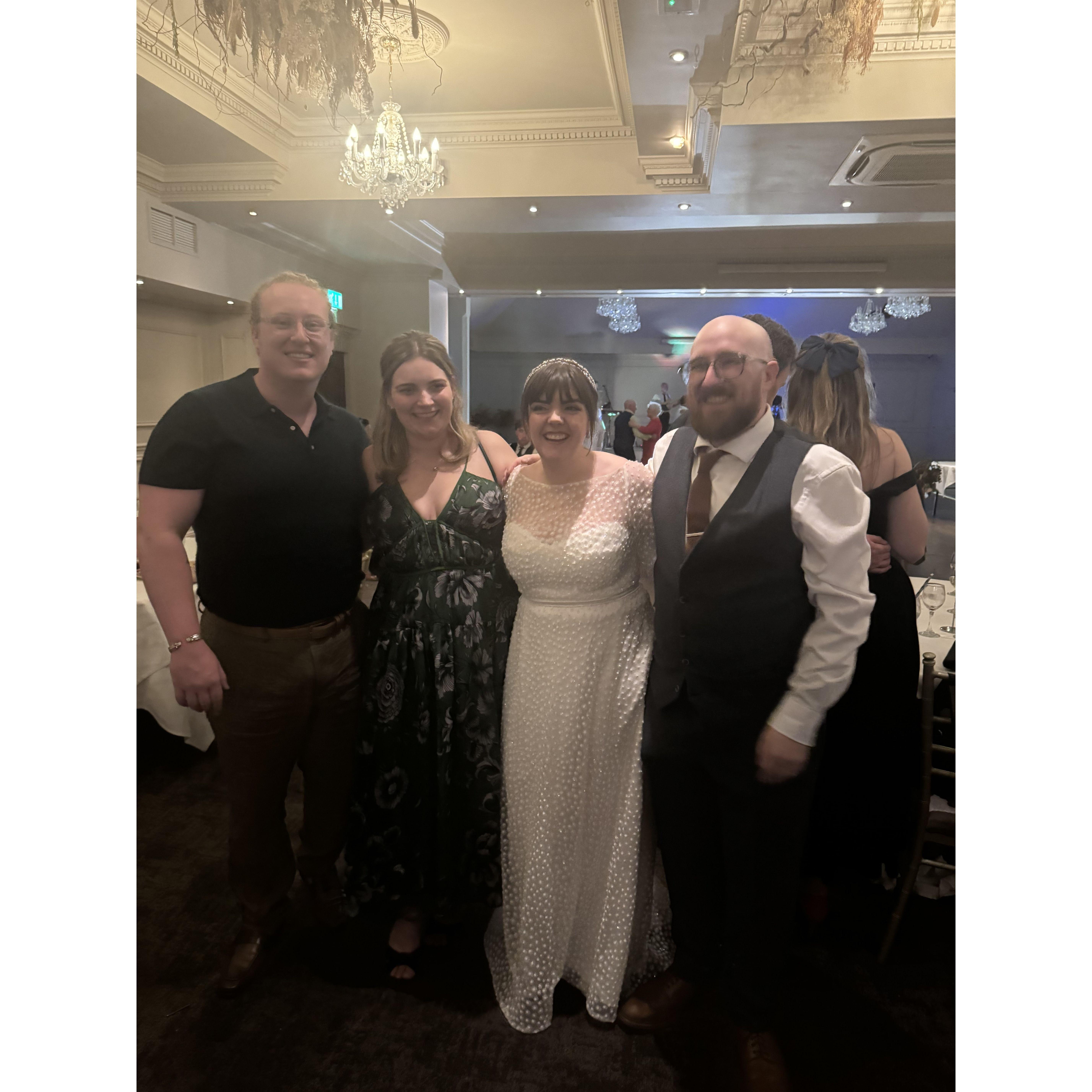 Celebrating with Anthony and Claire at their wedding in 2023!