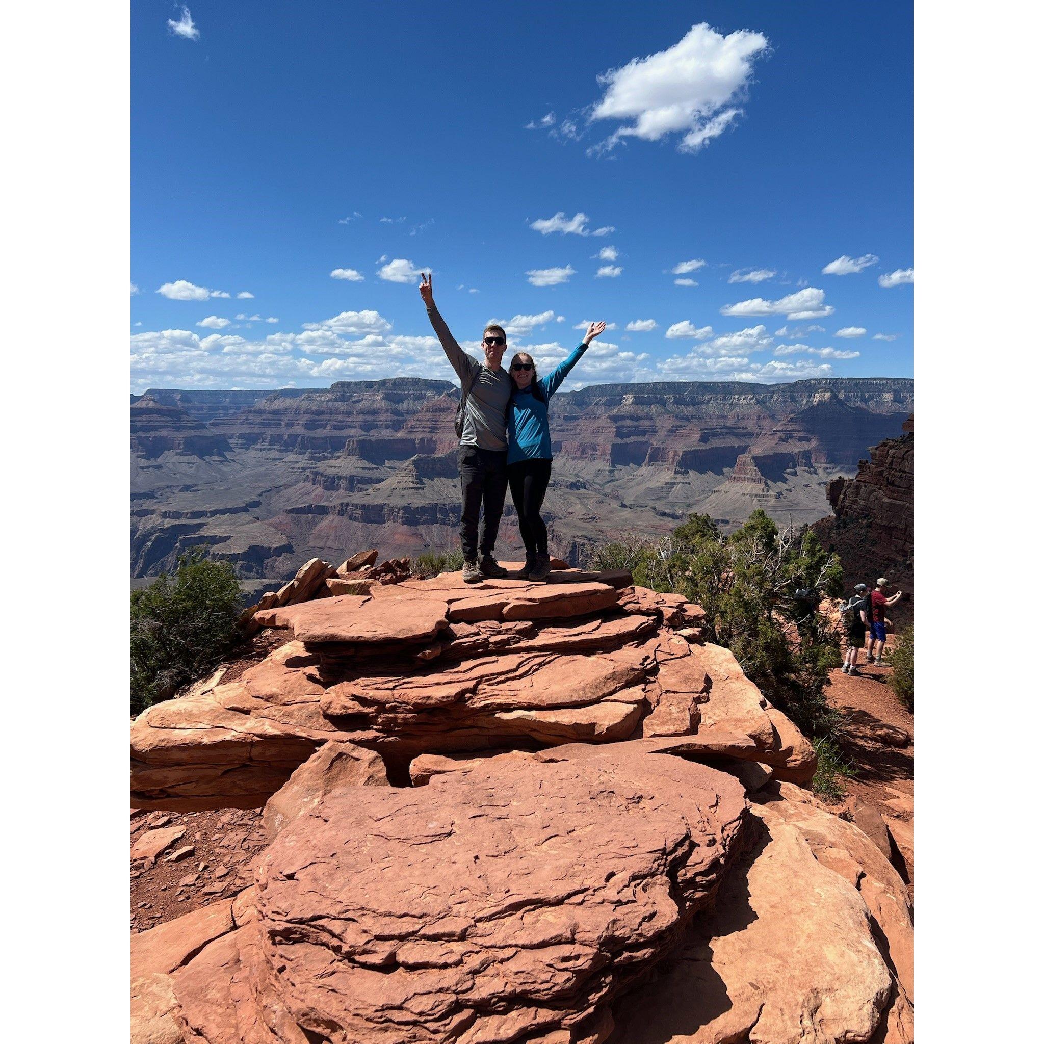 May 2024 - Exploring  the outdoors with our first camping trip in the Grand Canyon. Featuring loads of sunscreen, beautiful views, a few games of Yahtzee and many memories!