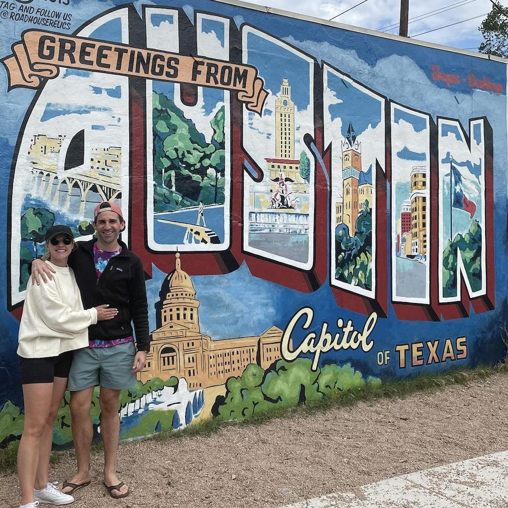 In Austin on our road trip across America in 2021