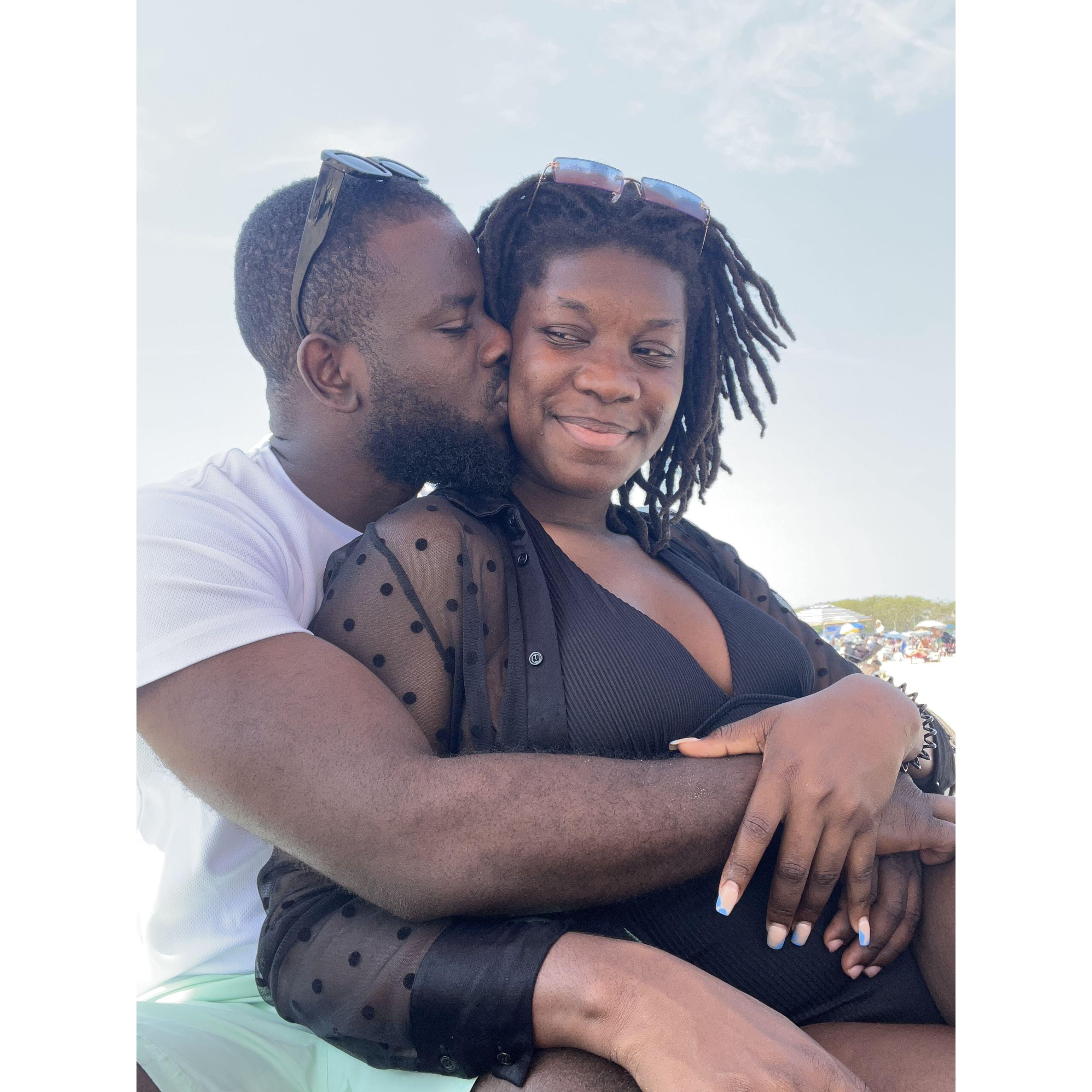 Date at our favorite place the beach