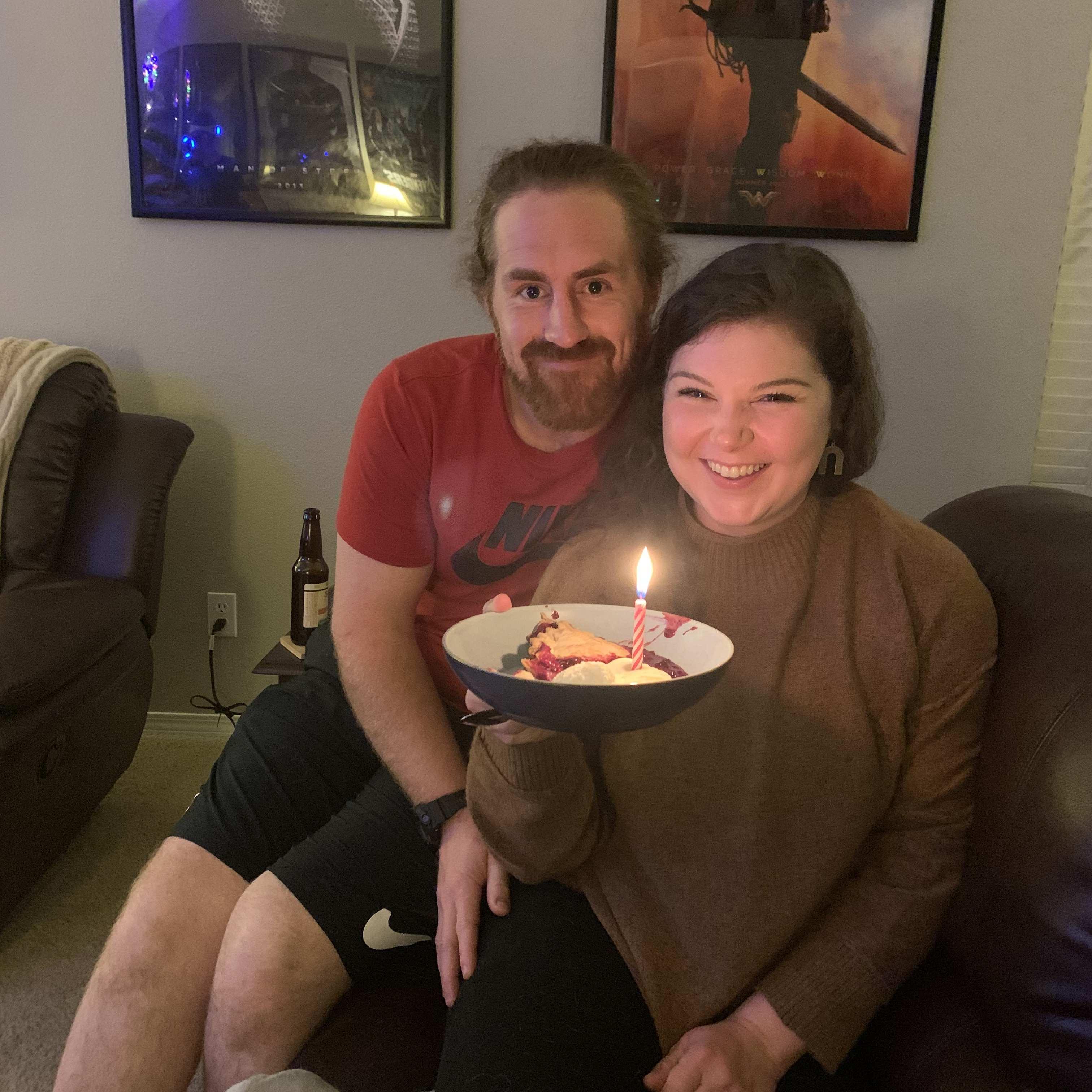 Megan's birthday at Ben & Kim's home