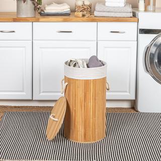 Bamboo Laundry 15-Gallon Hamper with Rope Handle