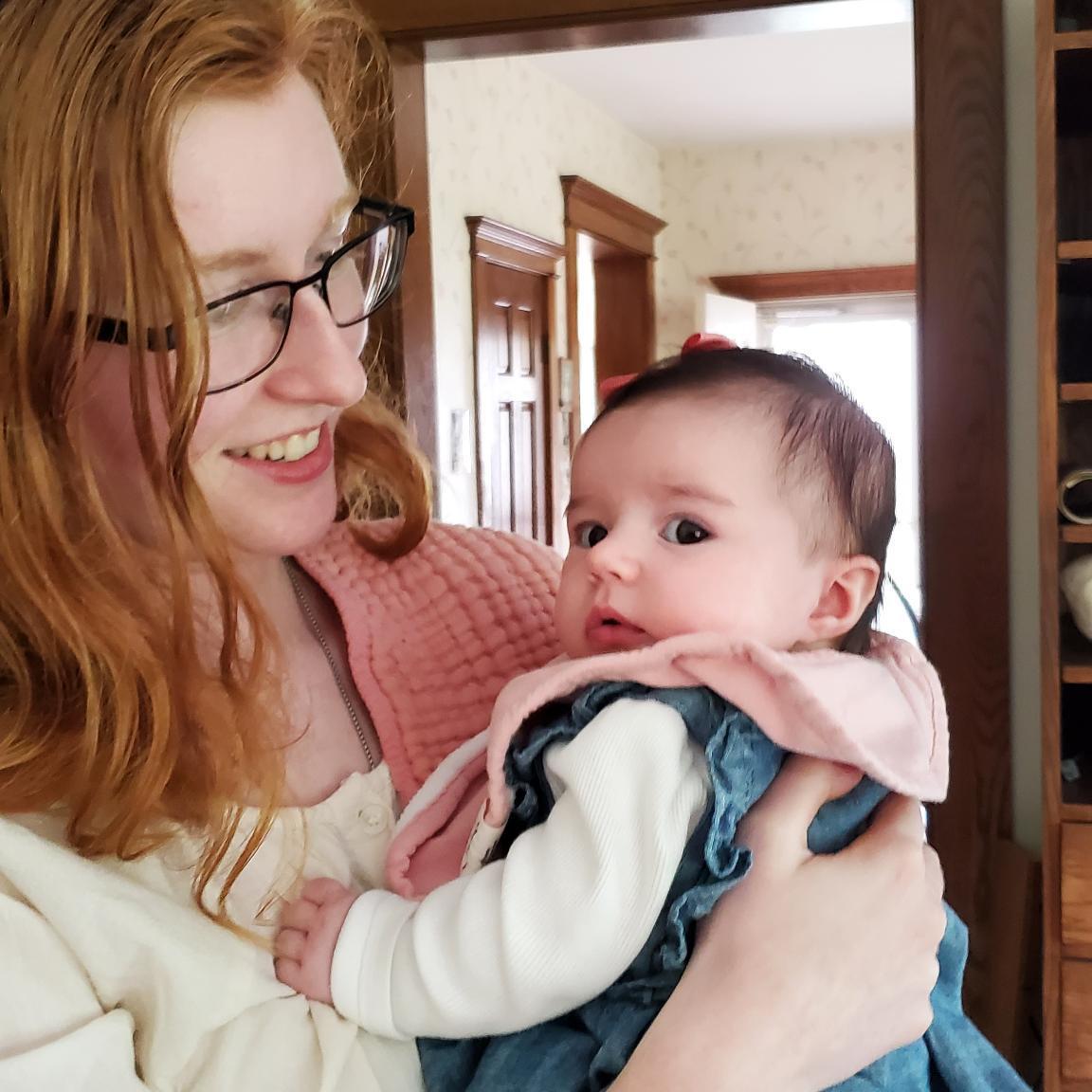Amaris exhibiting her desire to be a mother.