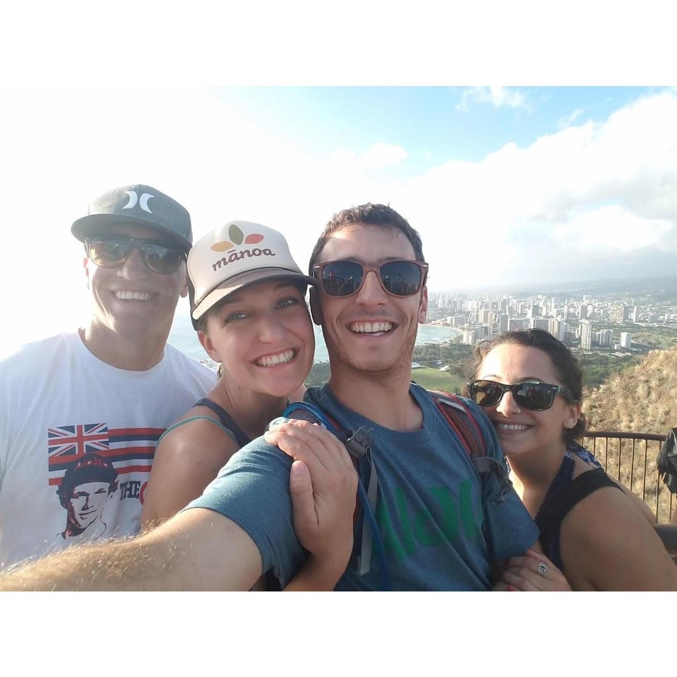 Hiking Diamond Head in Oahu