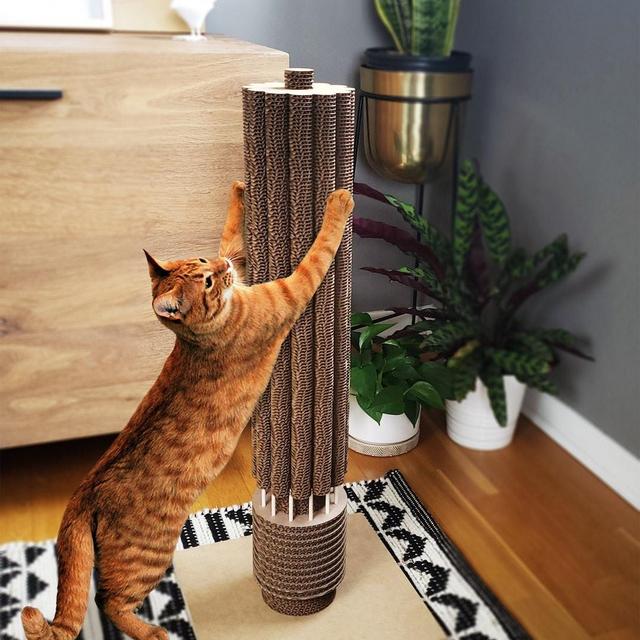 Marina City Cat Scratching Post, Chicago Architecture, Skyscraper Cardboard Cat Scratcher, Unique Fun Gift for Cat Lovers