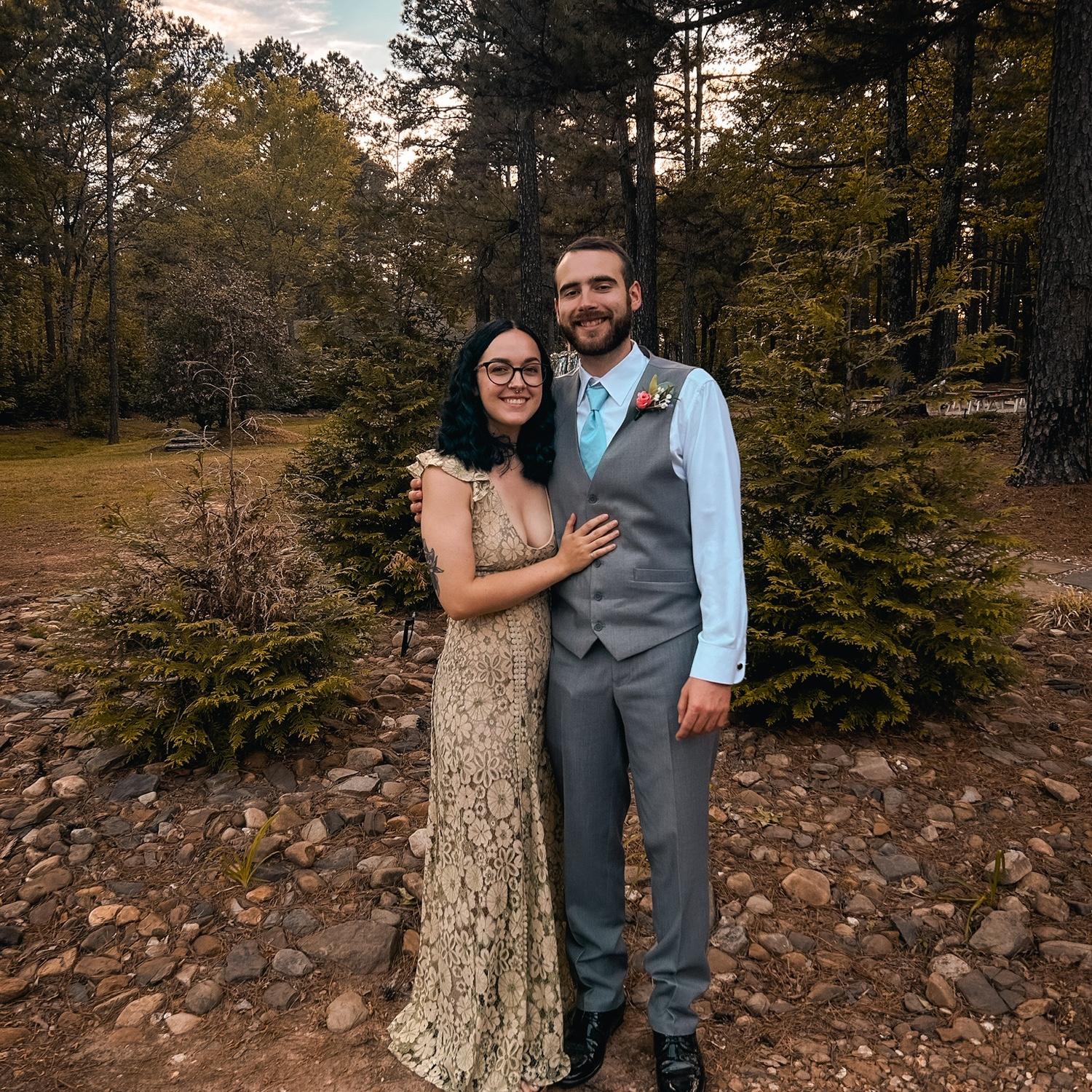 Tyler was all dressed up for Trevor's wedding