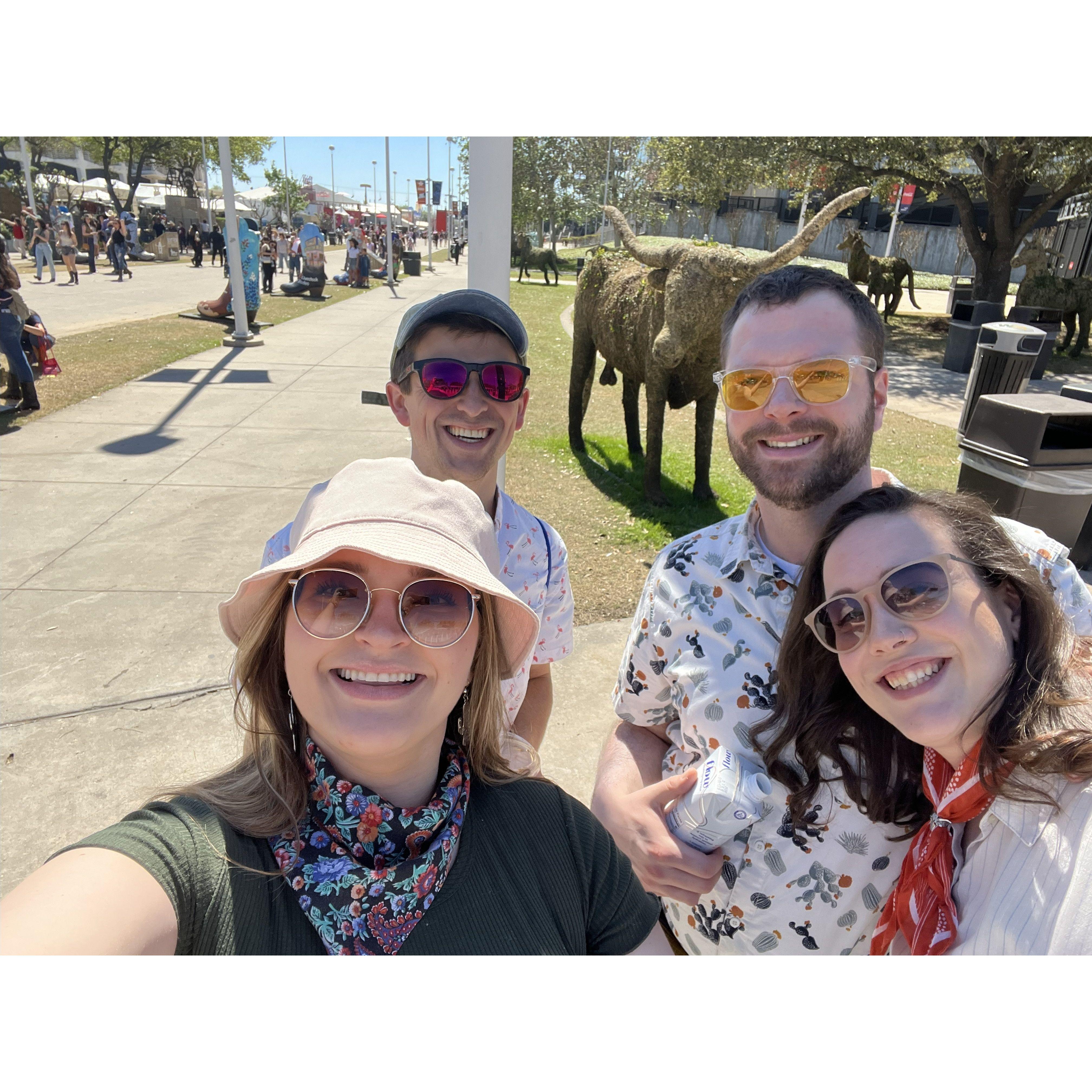 2023 - JJ, J, and D visit T while onsite in Houston for customer work... obviously to attend the HOUSTON RODEO