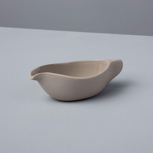 Tam Stoneware Starling Pouring Dish, Pearl