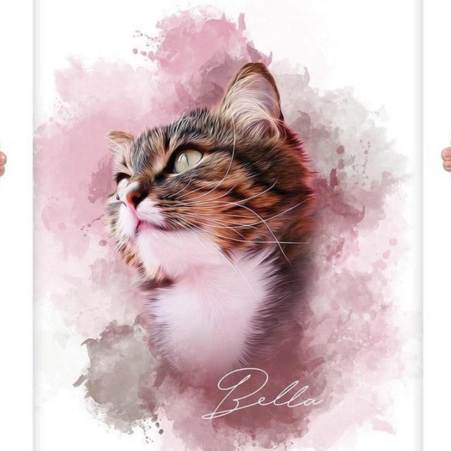 Custom Pet Portrait from Photo, Dog...