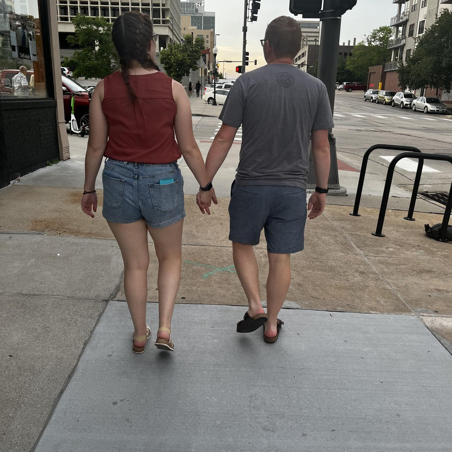 Our friends snapped this during their trip to visit us shortly after Brian moved up to Omaha and he and Abby moved into their first house together.
