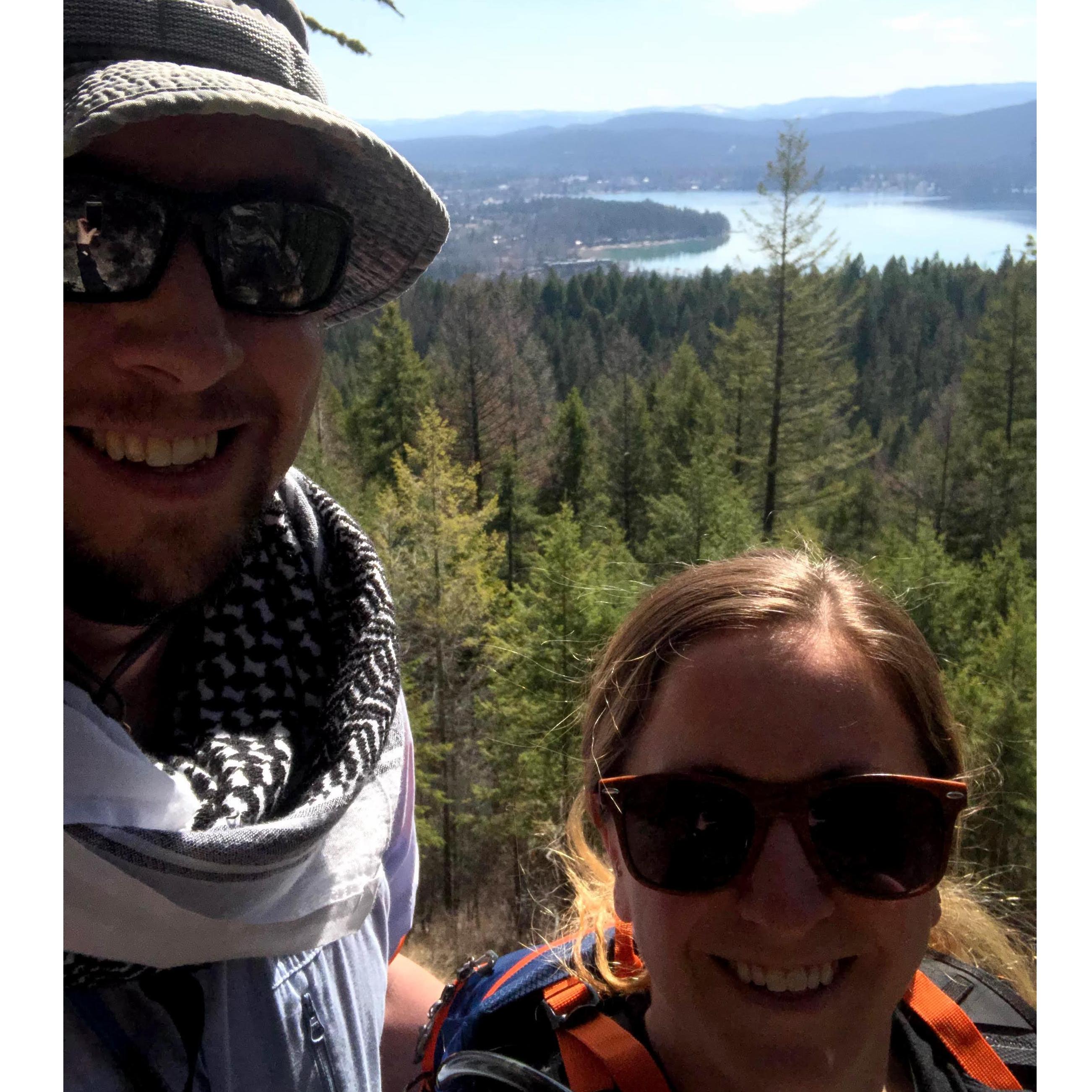 Hiking is a favorite activity for us to do together.