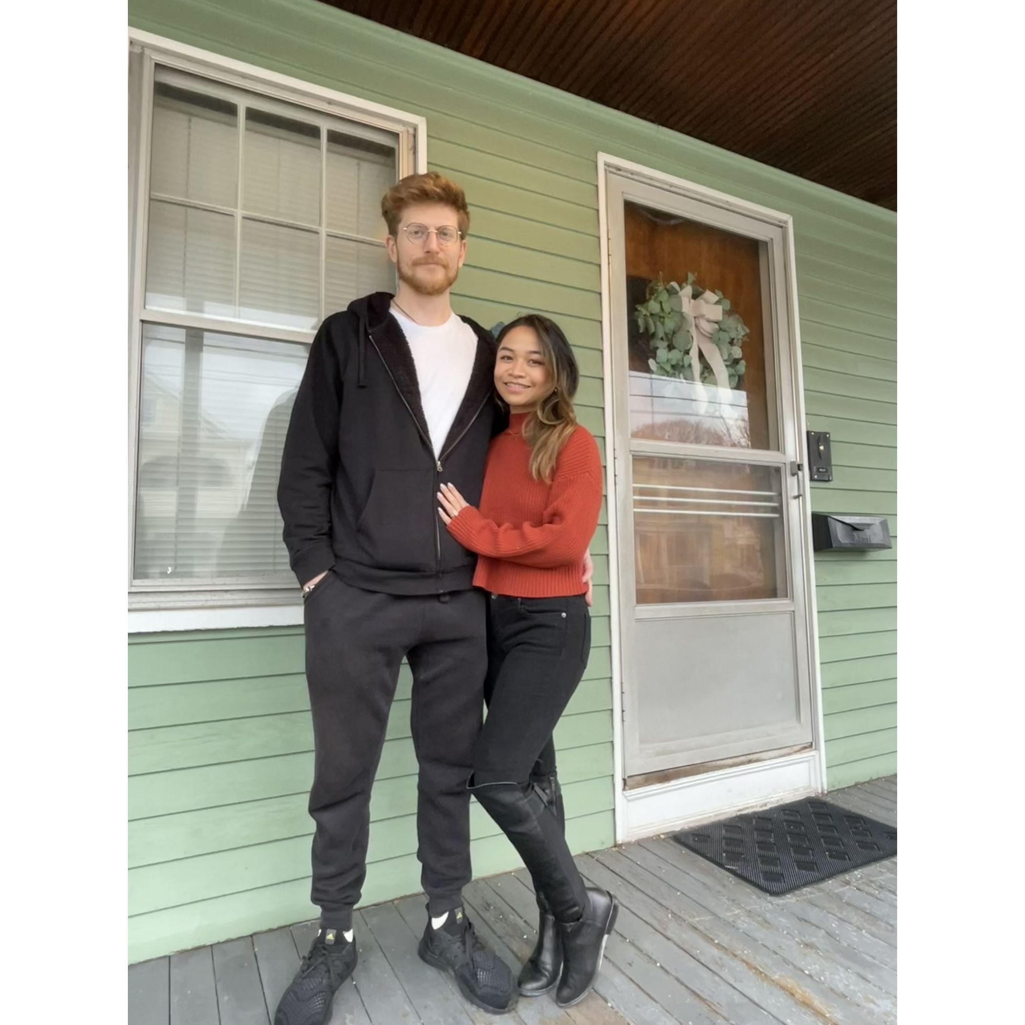 The day we purchased our first home!