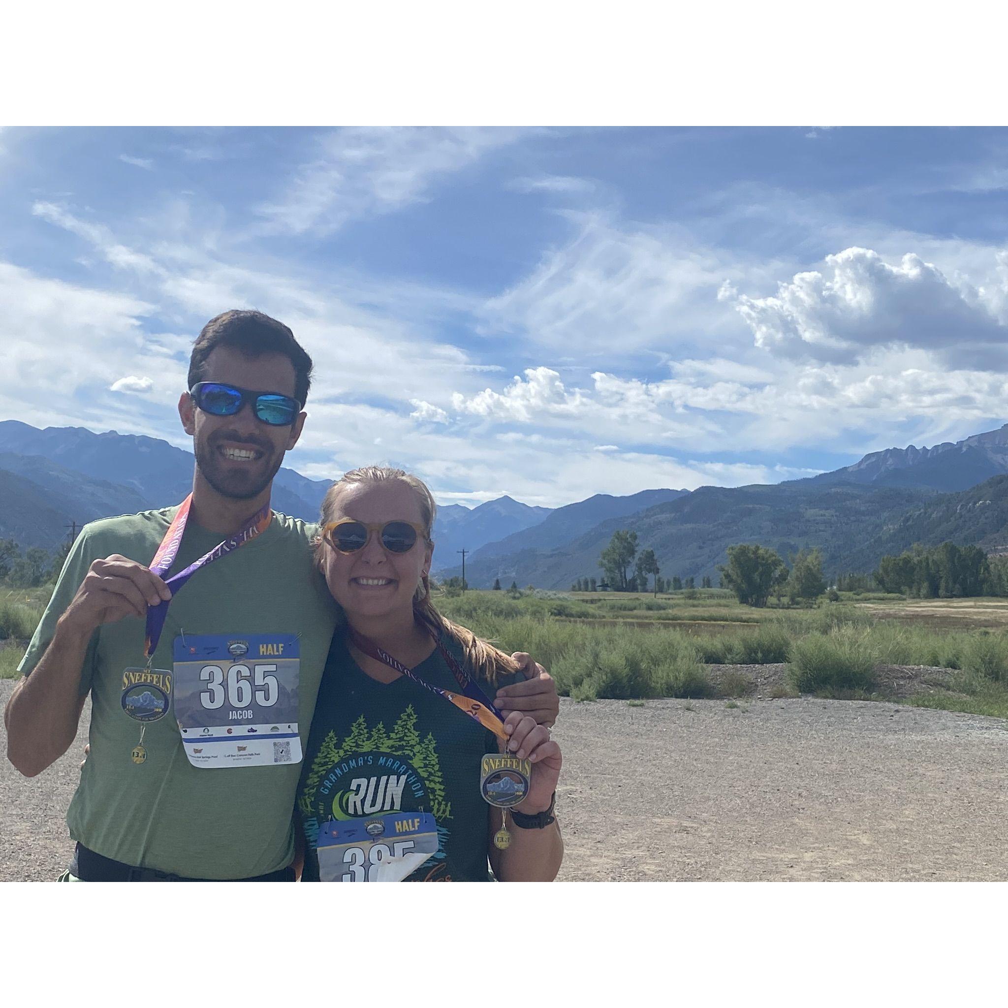 When Jacob made Abby run a half marathon right after getting engaged