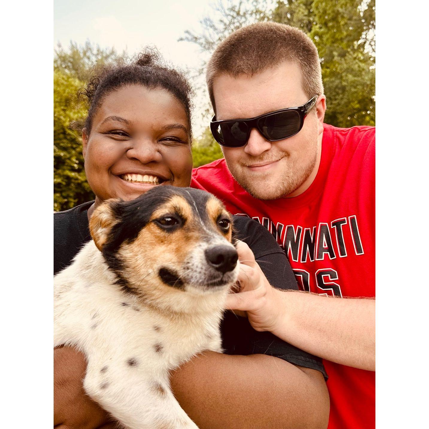 First family pic before we brought Wrigley home!