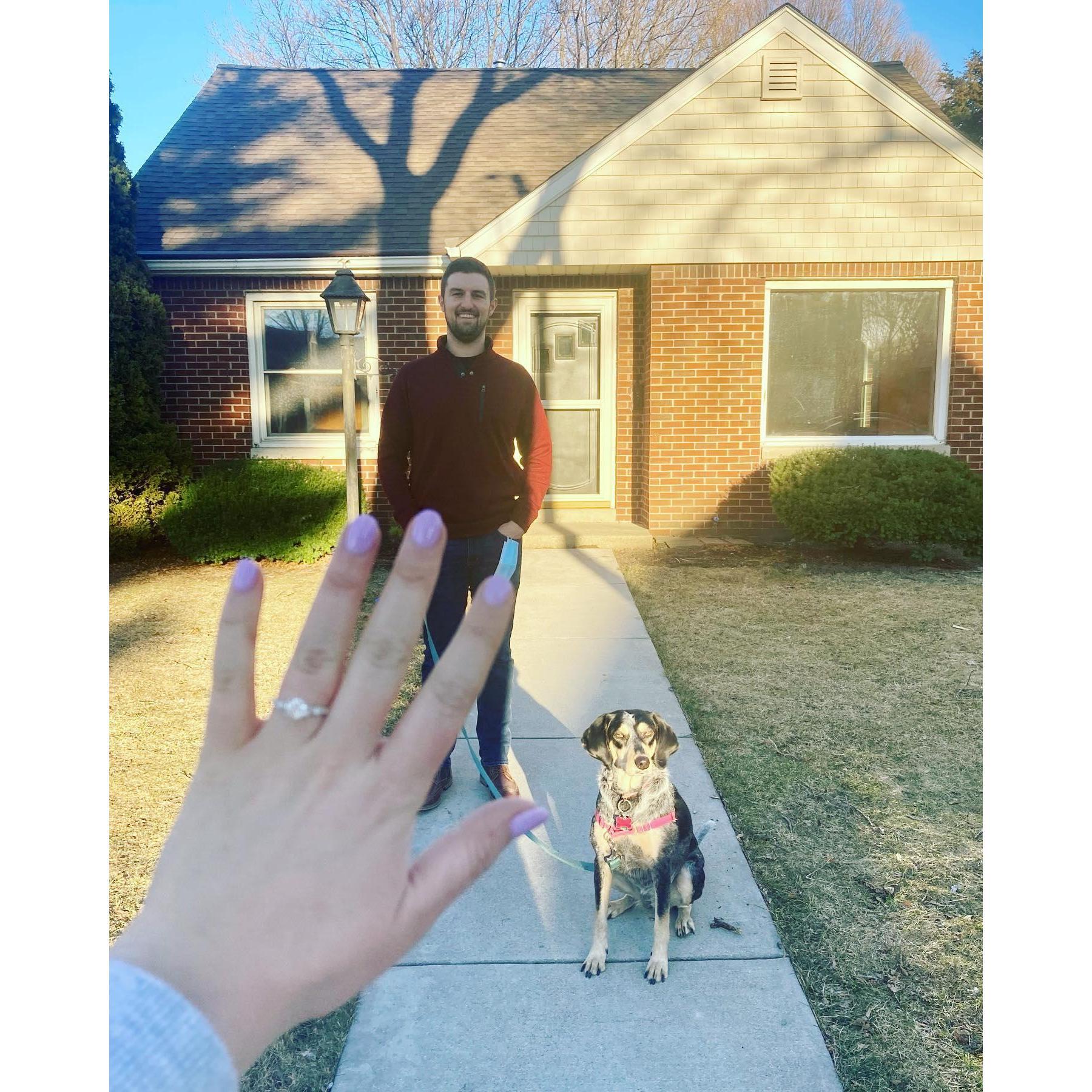 House AND Engagement?! Best day ever!