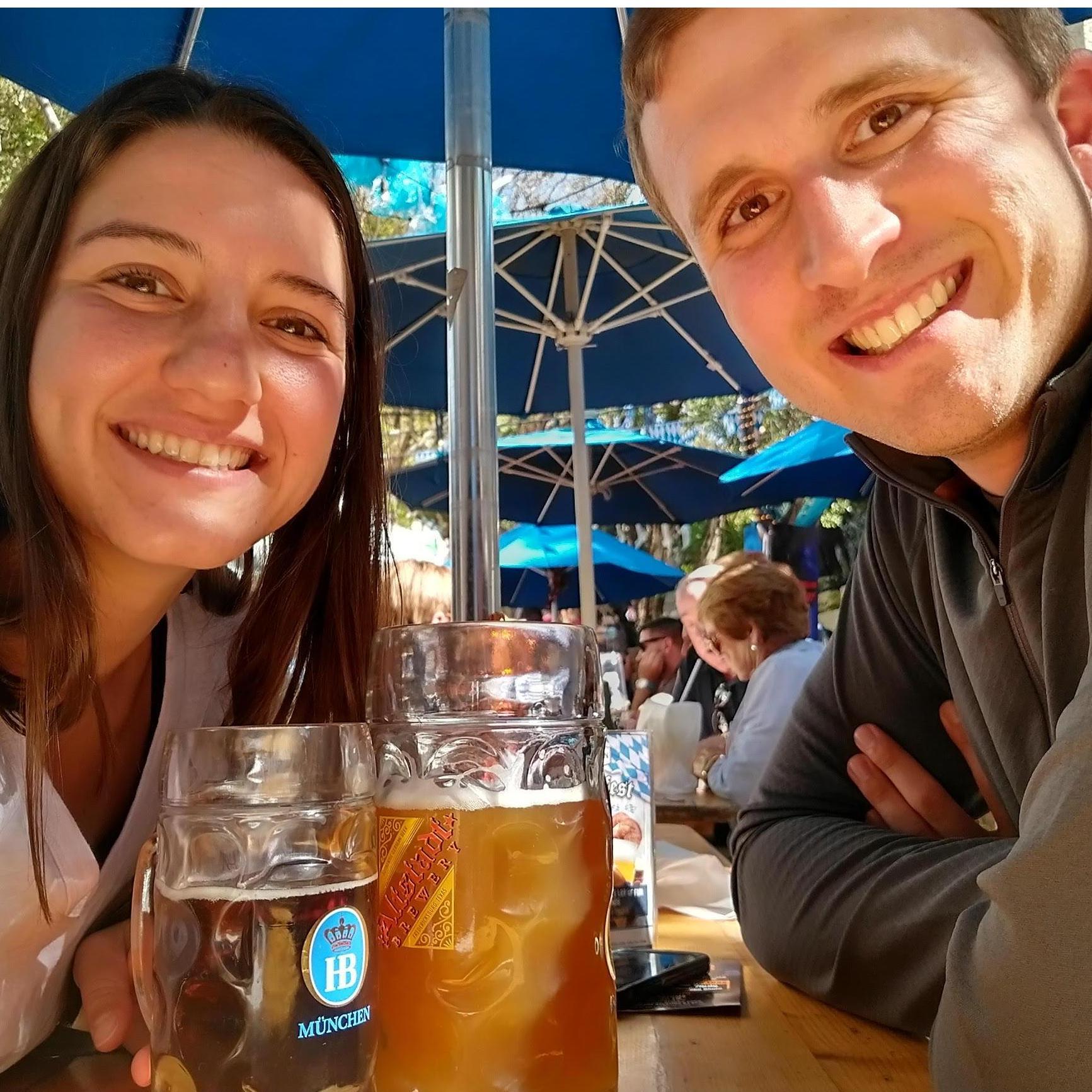 October 30, 2021 - Enjoying an afternoon at the Bier Garten on the Riverwalk