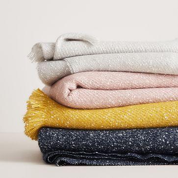 Speckled Throw Dark Horseradish or midnight