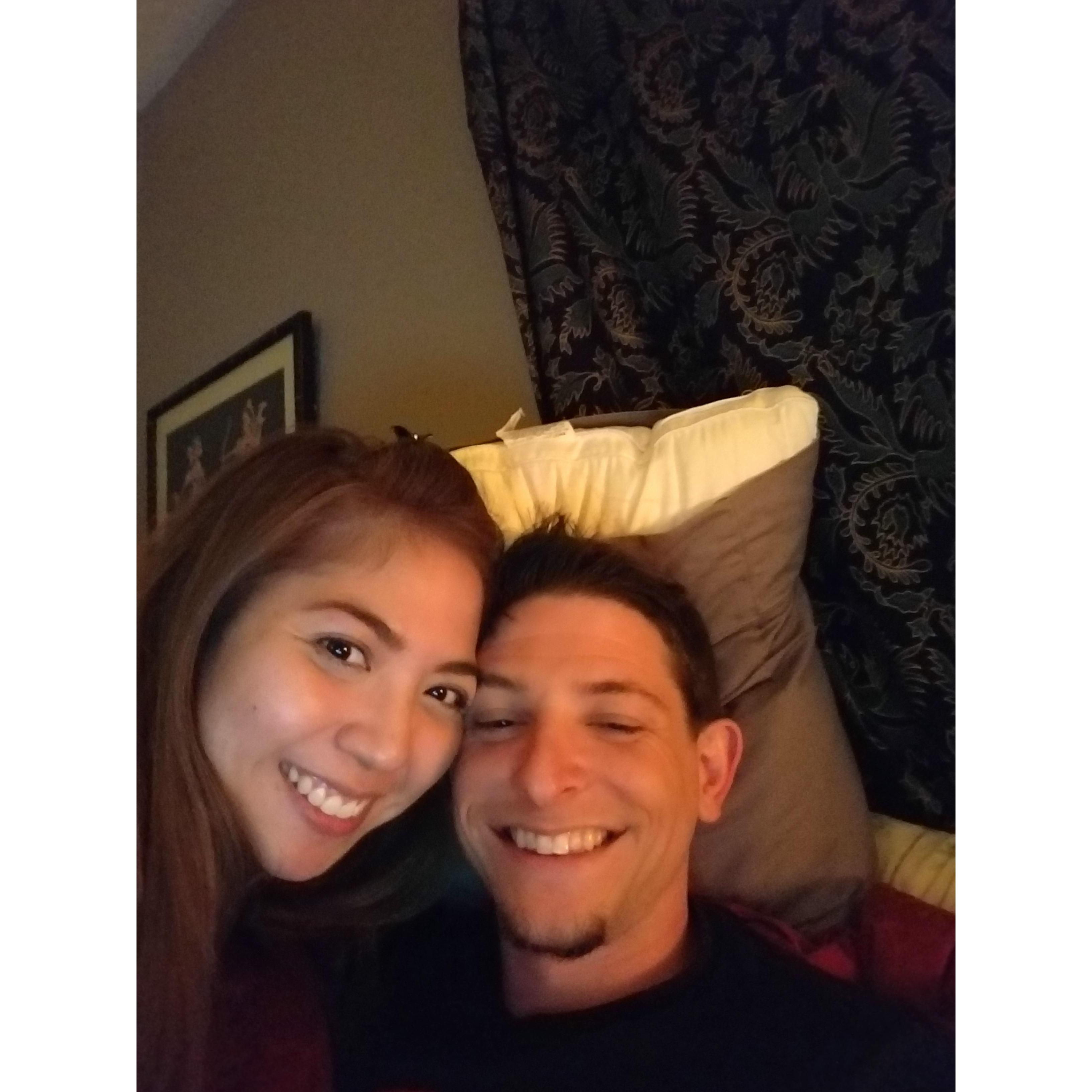 The night we shared our first kiss and I became his girlfriend. <3