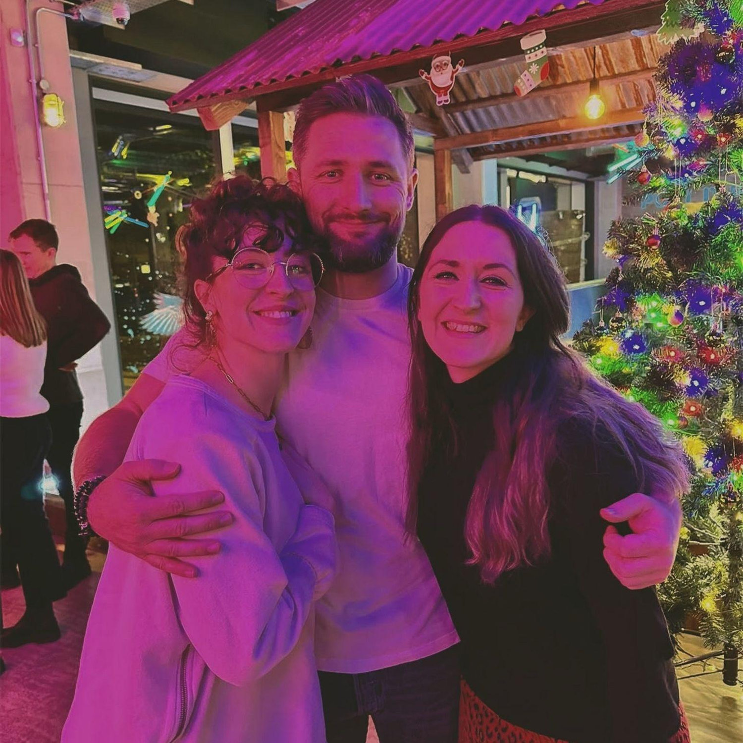 Nick and his two lovely sisters, Flick and Immy.