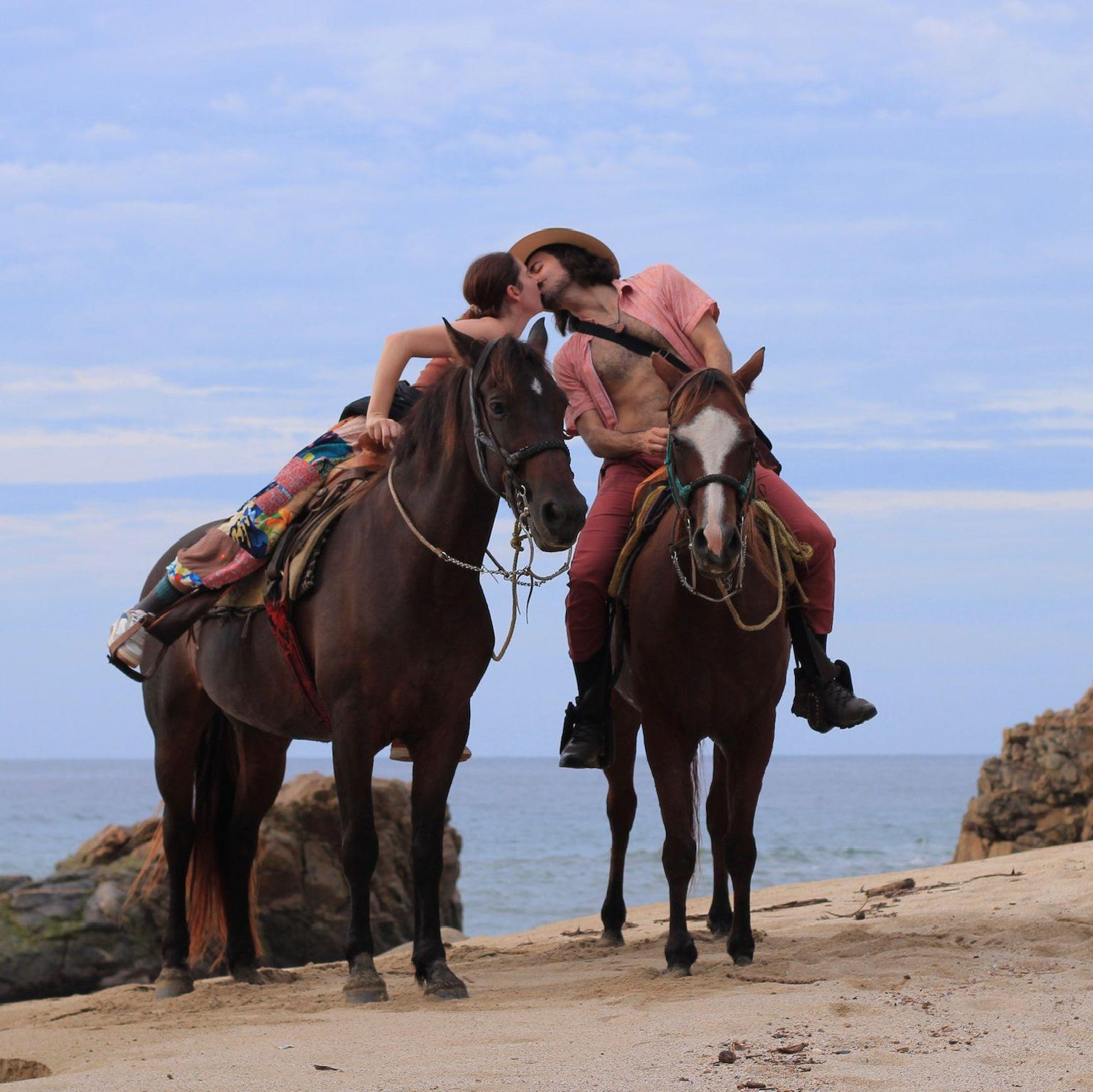 Beach horseback riding in Sayulita.