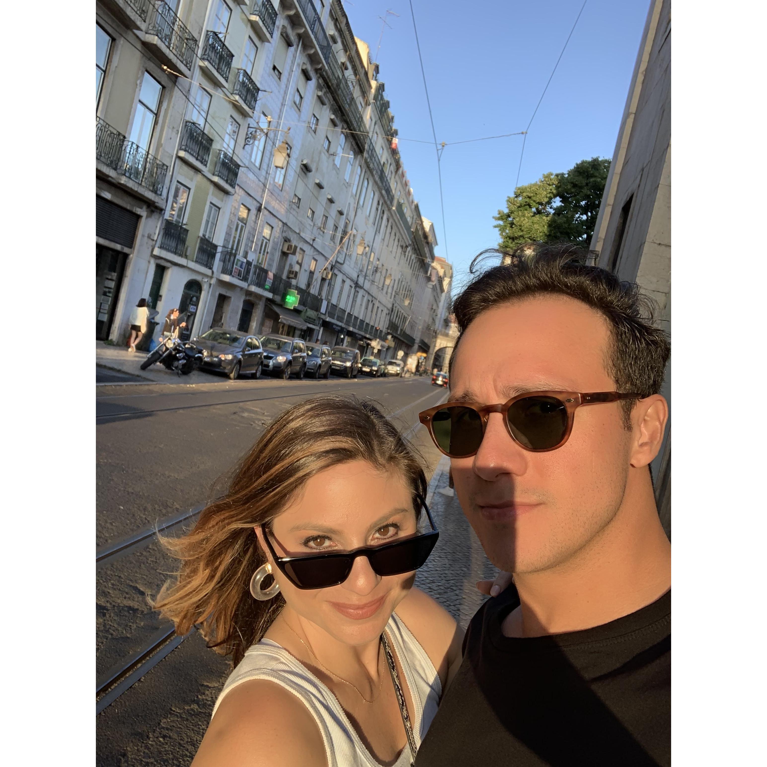 Selfie in Lisbon, Portugal