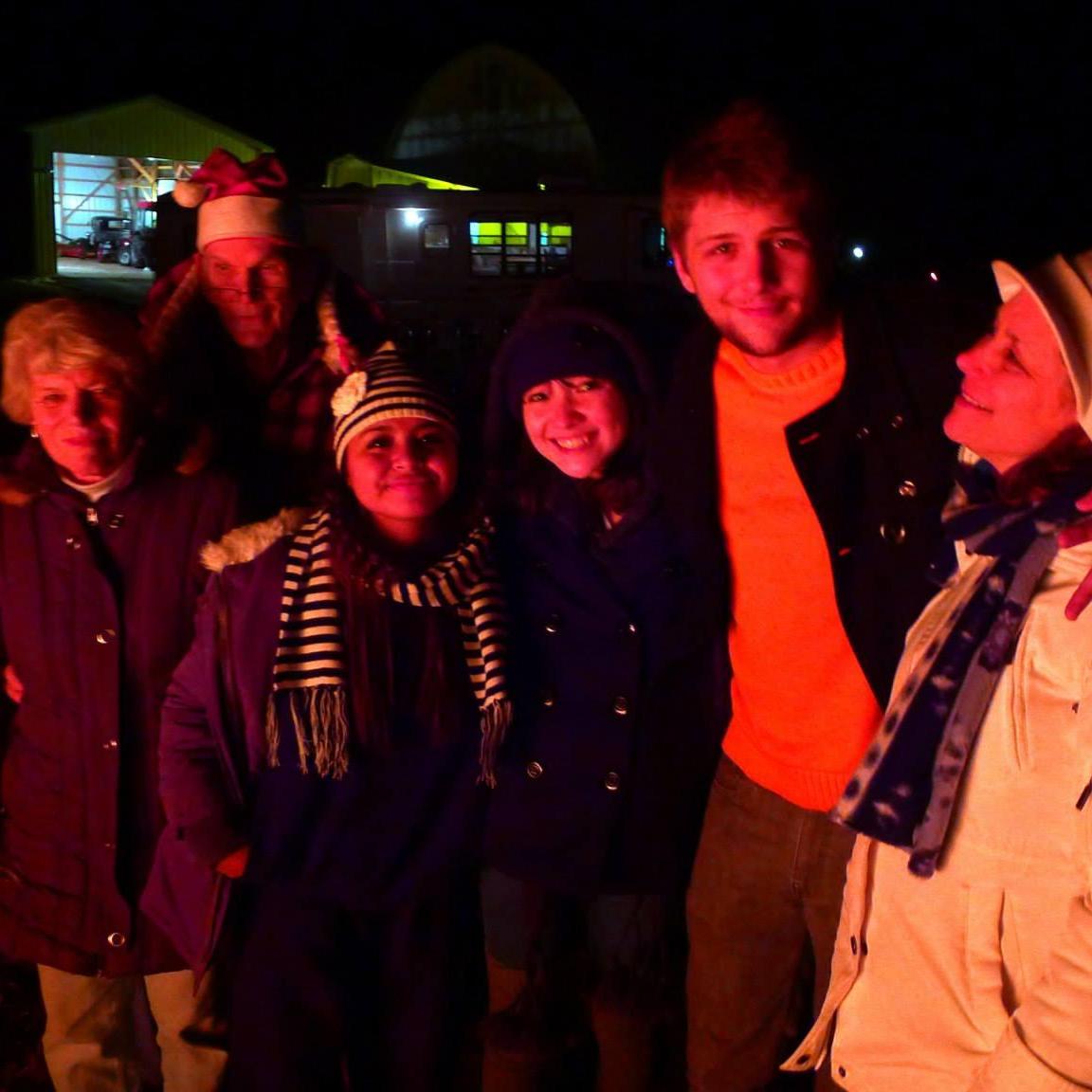 new years bonfire at ben's pop-pop's house | January 2014