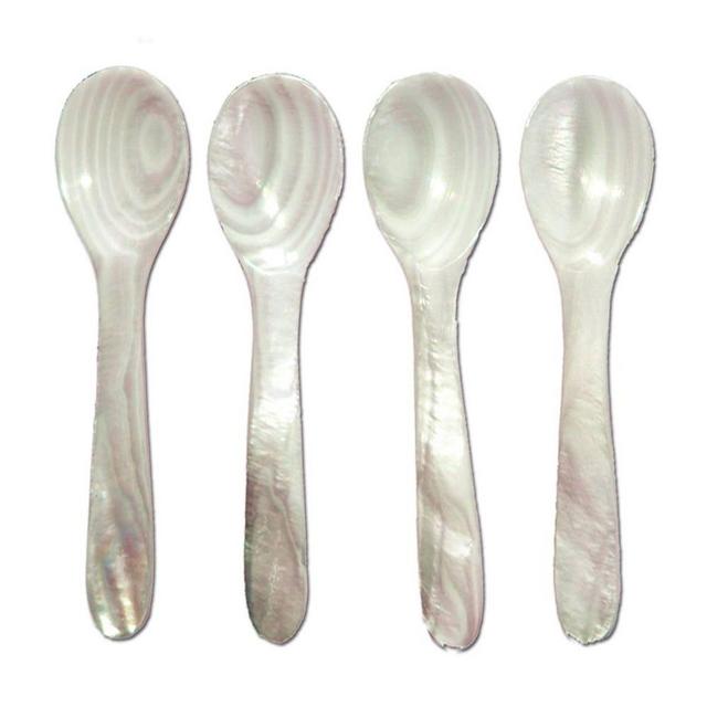 Be Home Mother of Pearl Caviar Spoons, Set of 4