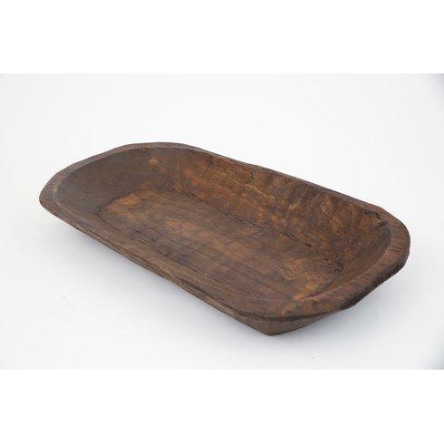Old Wood Dough Bowl